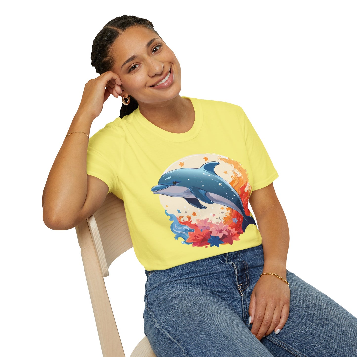 Dolphin Shirts, Shirt with Dolphin, Fish Tee Shirt, Animal Shirt