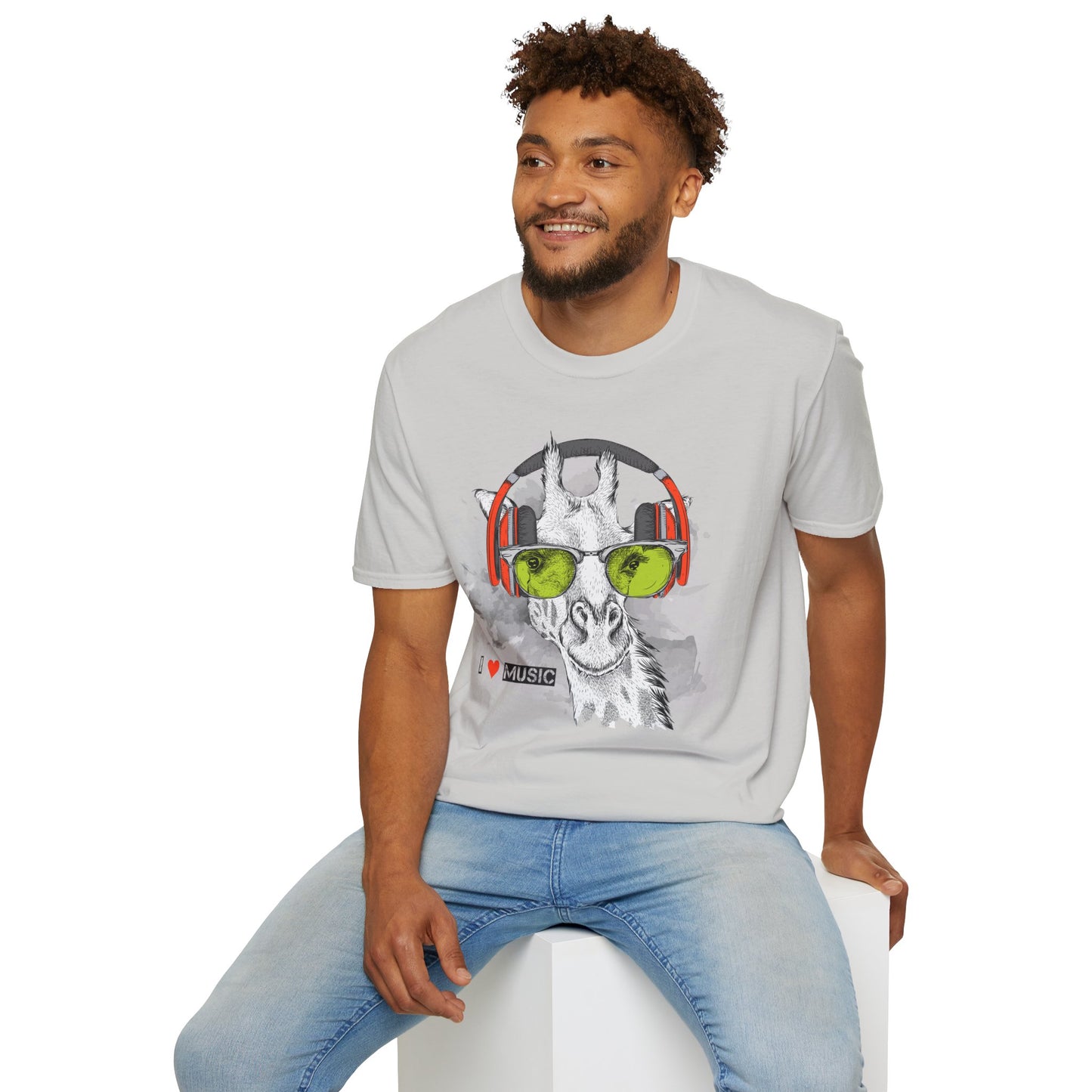 I love Music Animals Shirts, Shirt with Animals, Animals with Headphones Shirt