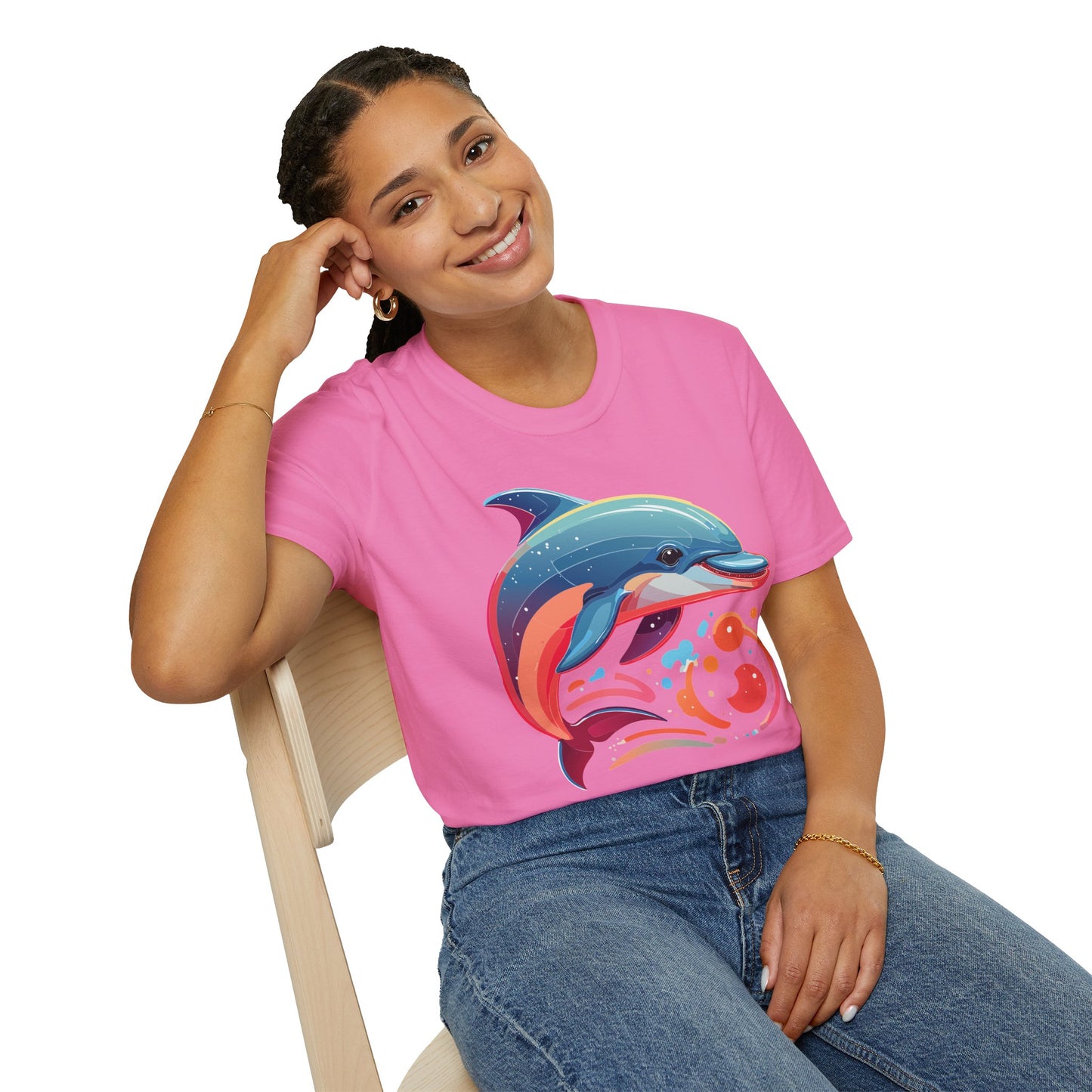 Dolphin Shirts, Shirt with Dolphin, Fish Tee Shirt, Animal Shirt