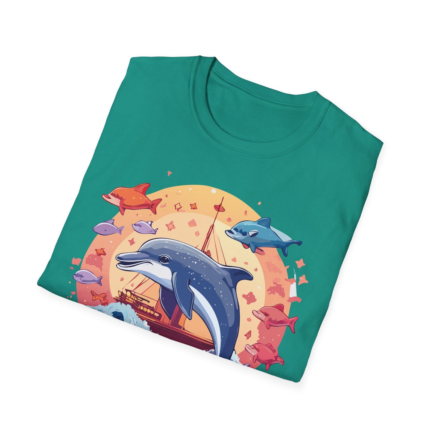 Dolphin Shirts, Shirt with Dolphin, Fish Tee Shirt, Animal Shirt