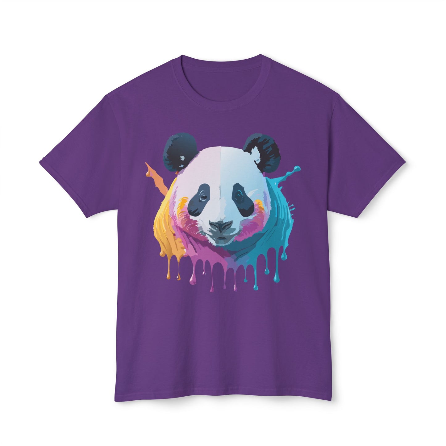 Panda T-Shirt, Vintage Panda Tee, Floral Tees, Panda Art Design Shirt, Tee Shirt with Panda Art 2