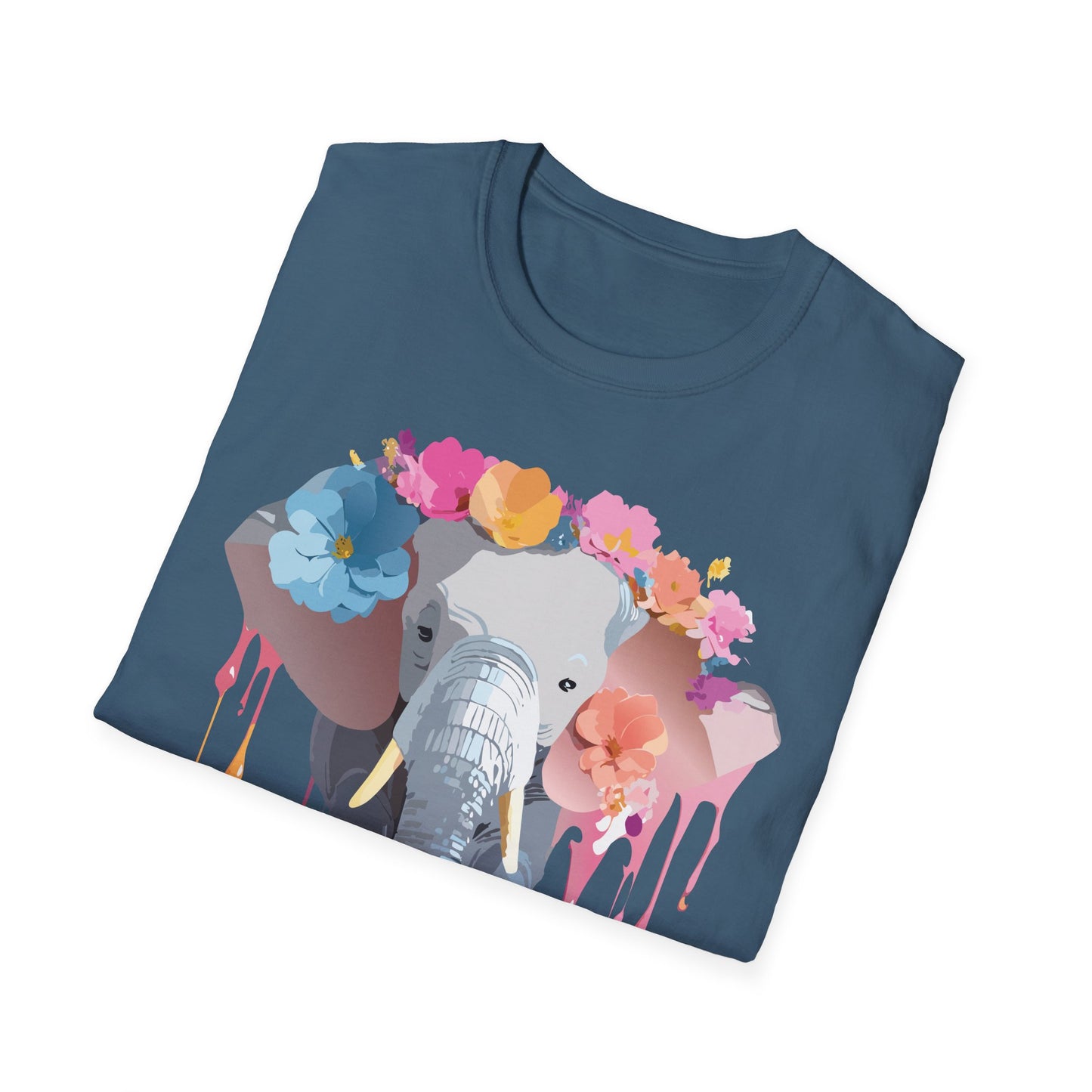 Elephant Shirt, T Shirt with Elephant, Elephant on T Shirt, T Shirt with Animation, Animals Tee Shirt