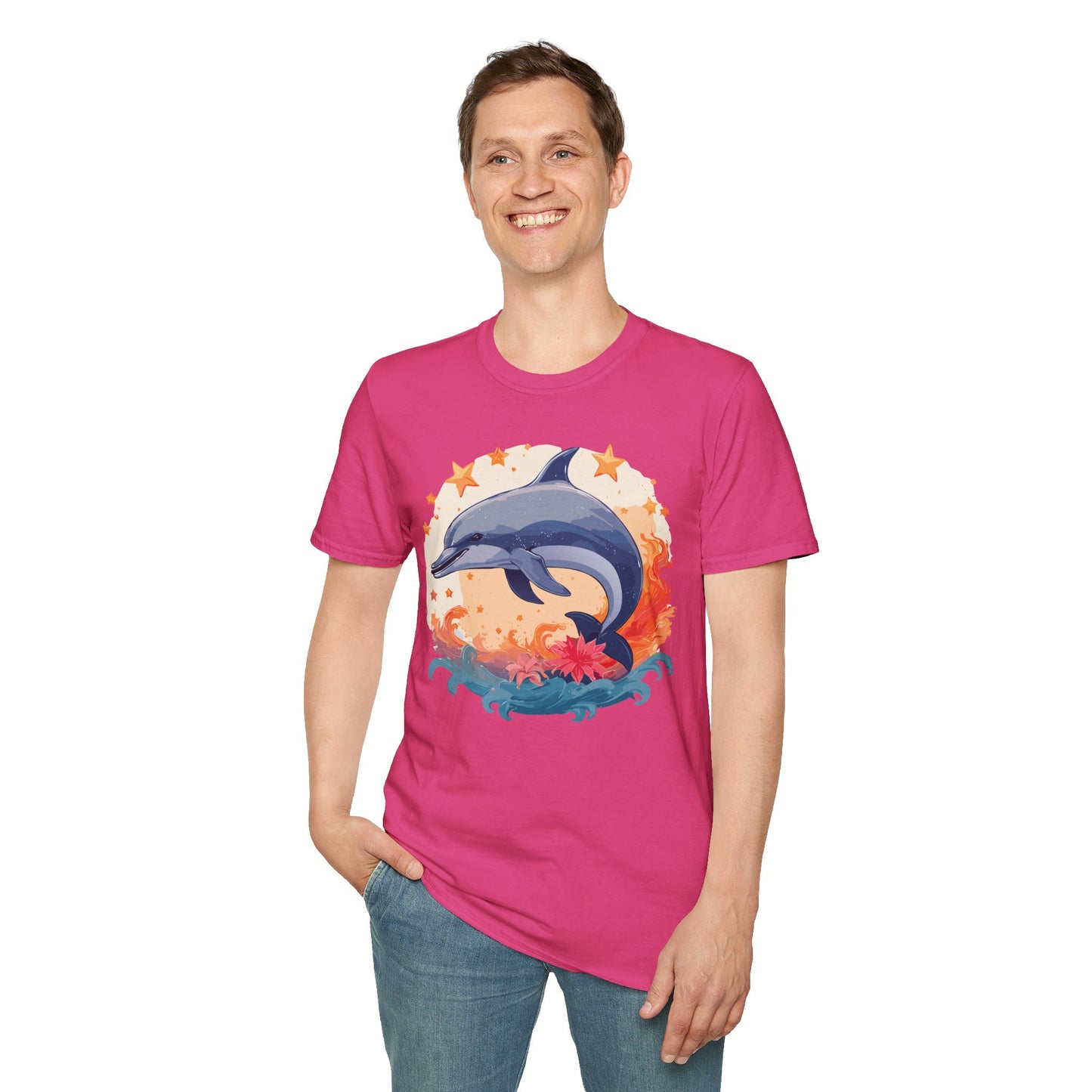 Dolphin Shirts, Shirt with Dolphin, Fish Tee Shirt, Animal Shirt
