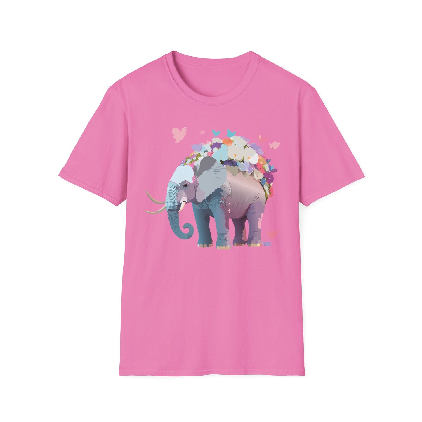 Elephant Shirt, T Shirt with Elephant, Elephant on T Shirt, T Shirt with Animation, Animals Tee Shirt