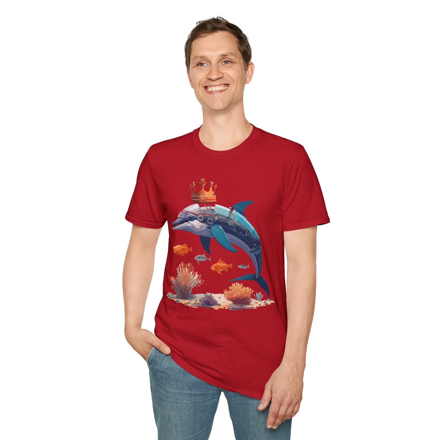 Dolphin Shirts, Shirt with Dolphin, Fish Tee Shirt, Animal Shirt