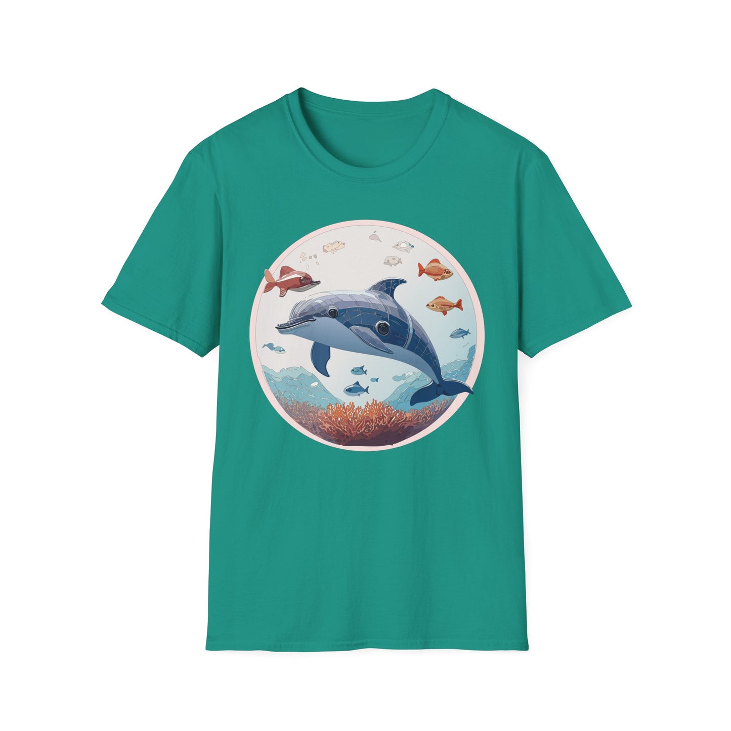 Dolphin Shirts, Shirt with Dolphin, Fish Tee Shirt, Animal Shirt