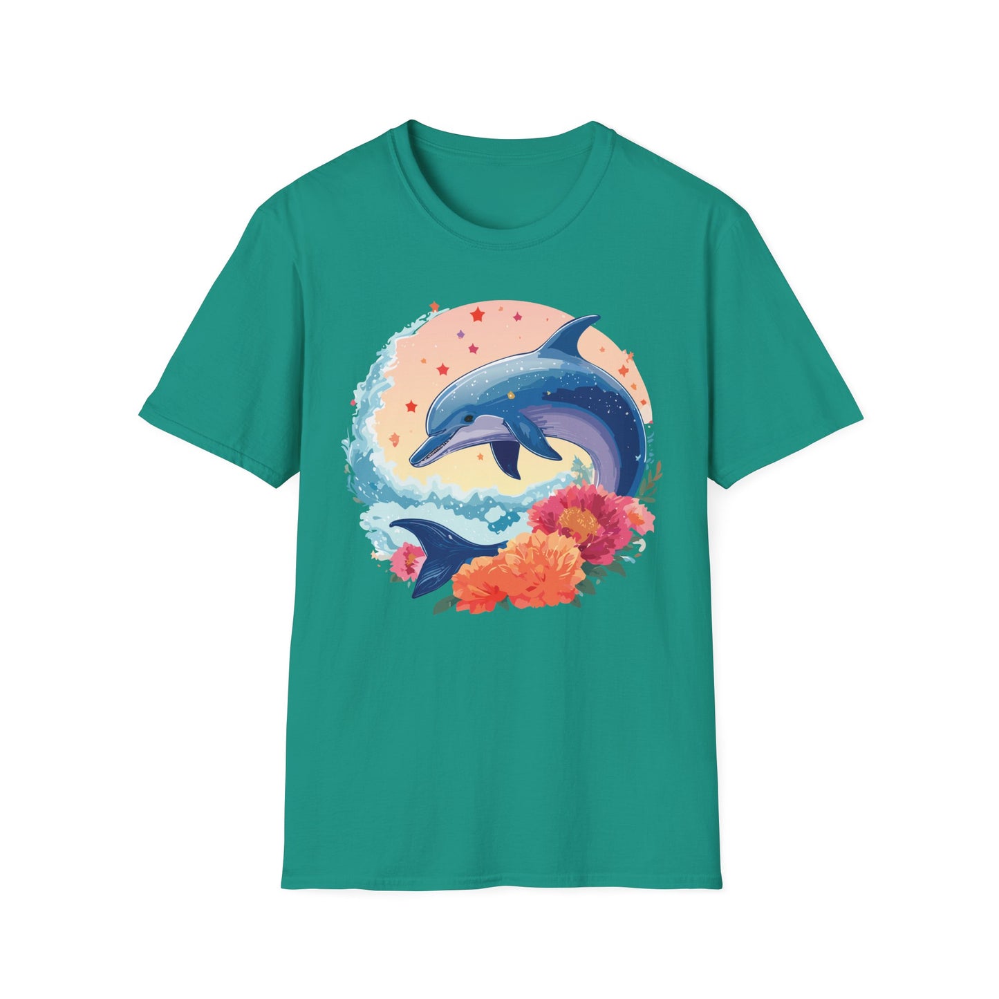 Dolphin Shirts, Shirt with Dolphin, Fish Tee Shirt, Animal Shirt