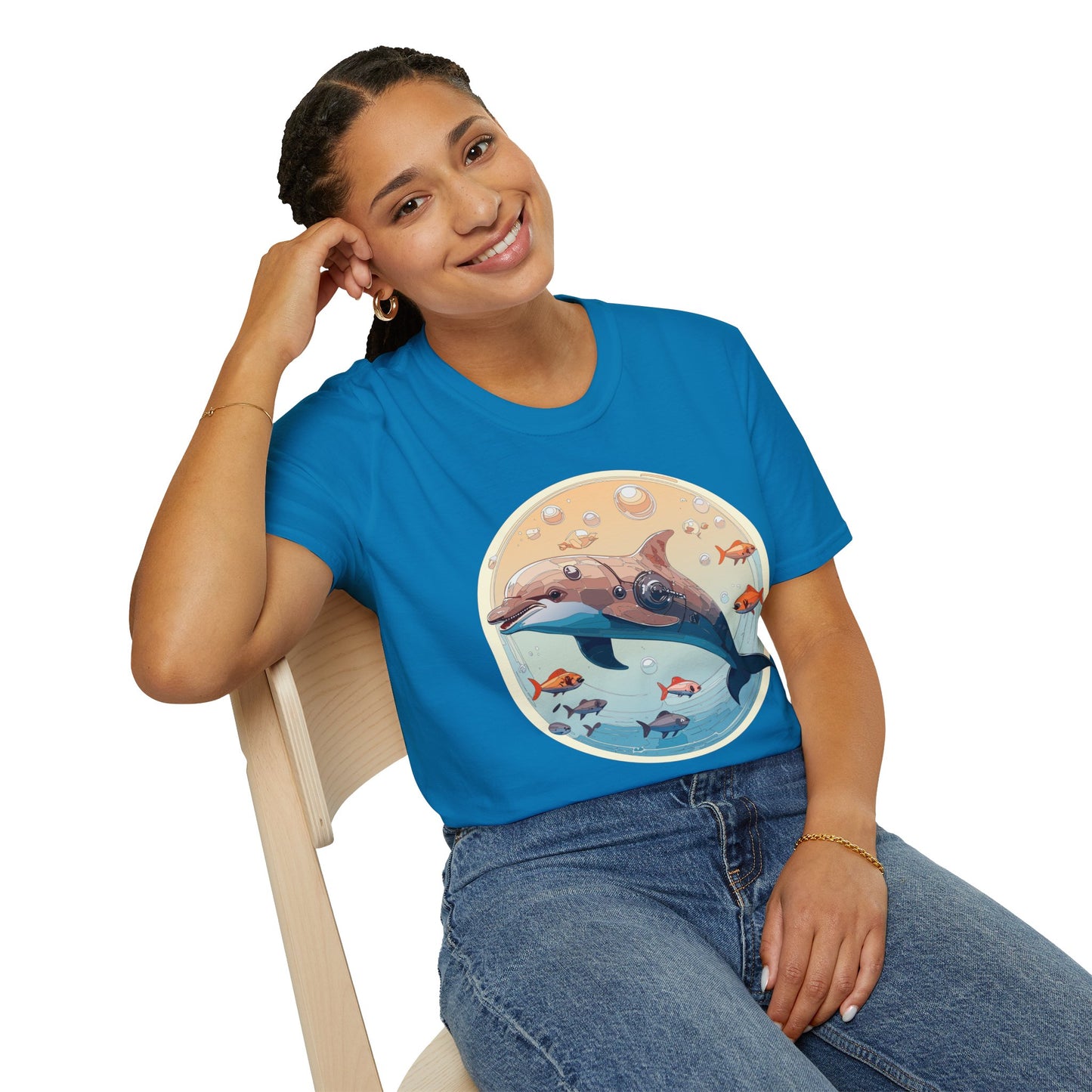 Dolphin Shirts, Shirt with Dolphin, Fish Tee Shirt, Animal Shirt