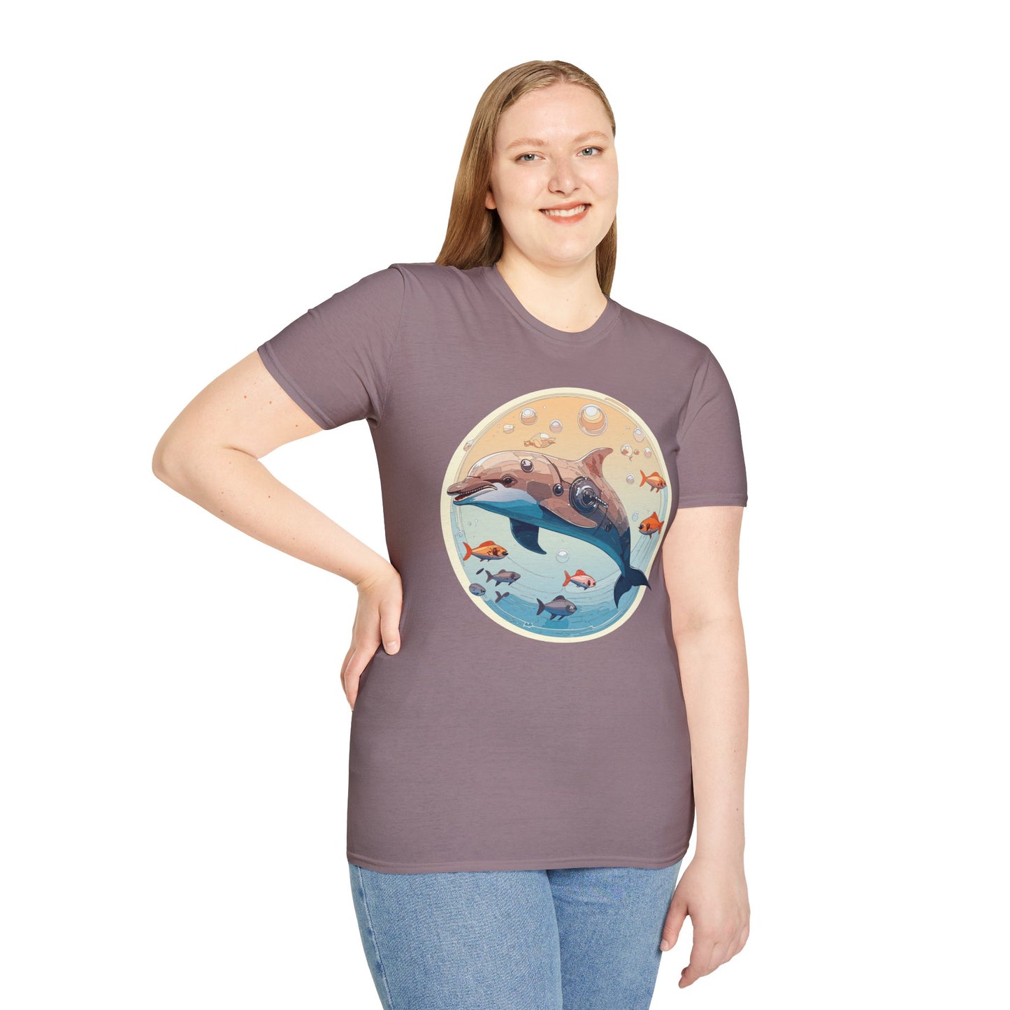 Dolphin Shirts, Shirt with Dolphin, Fish Tee Shirt, Animal Shirt