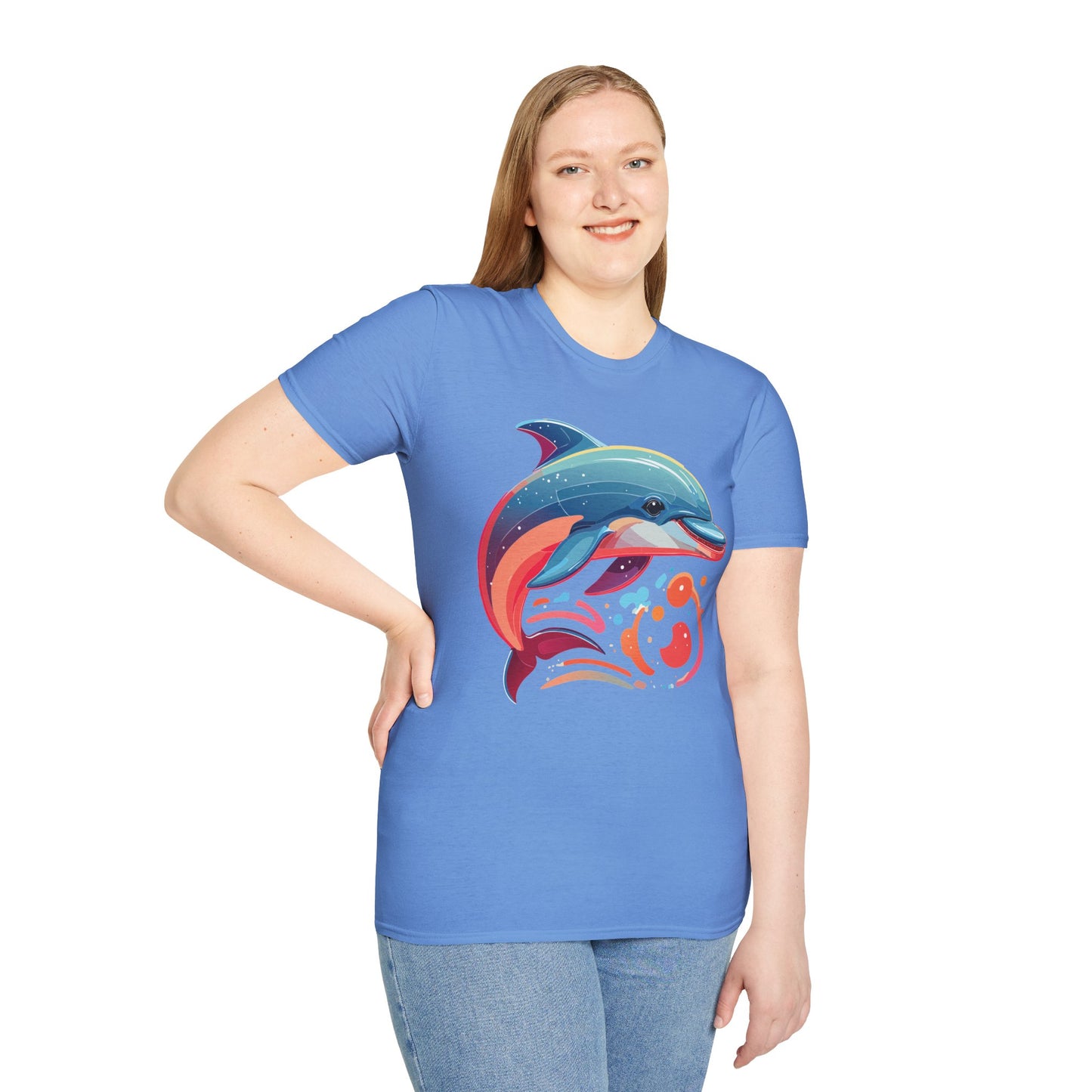 Dolphin Shirts, Shirt with Dolphin, Fish Tee Shirt, Animal Shirt