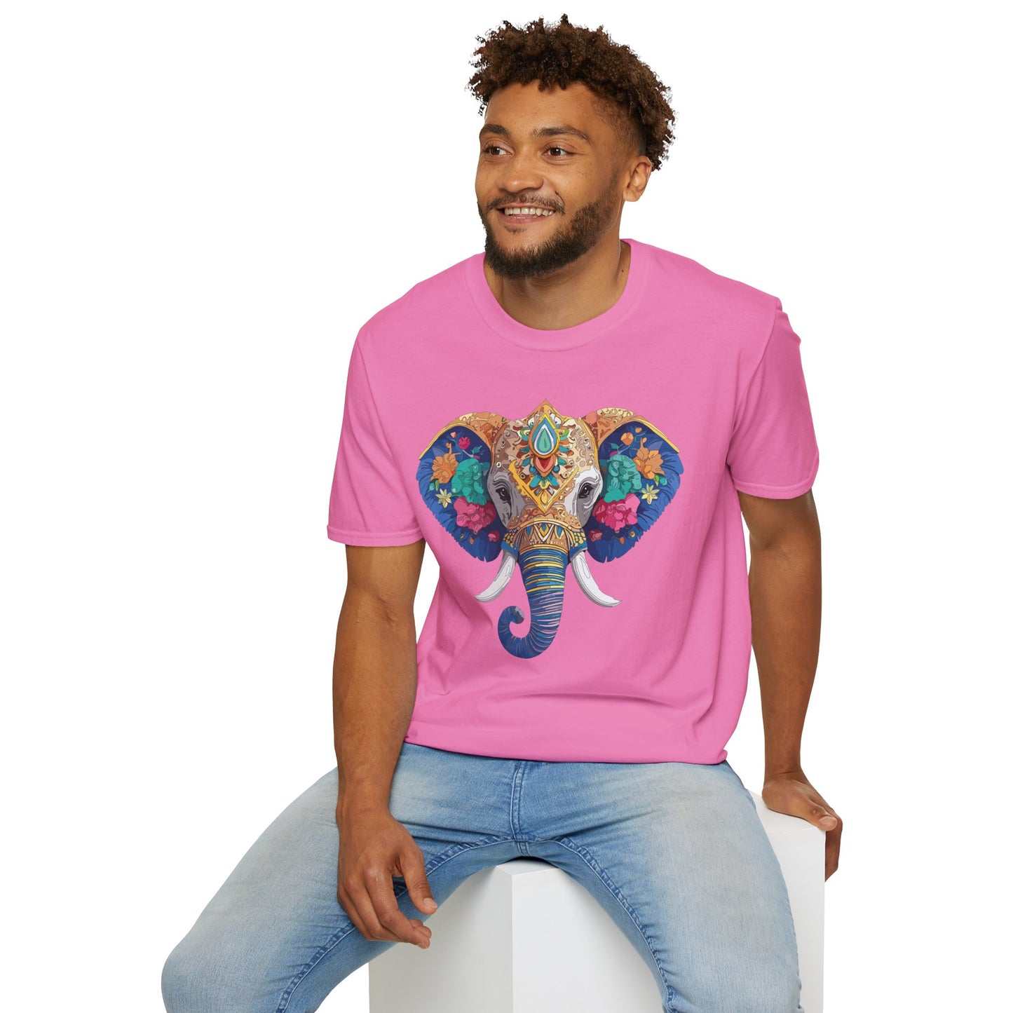 Elephant Shirt, T Shirt with Elephant, Elephant on T Shirt, T Shirt with Animation, Animals Tee Shirt