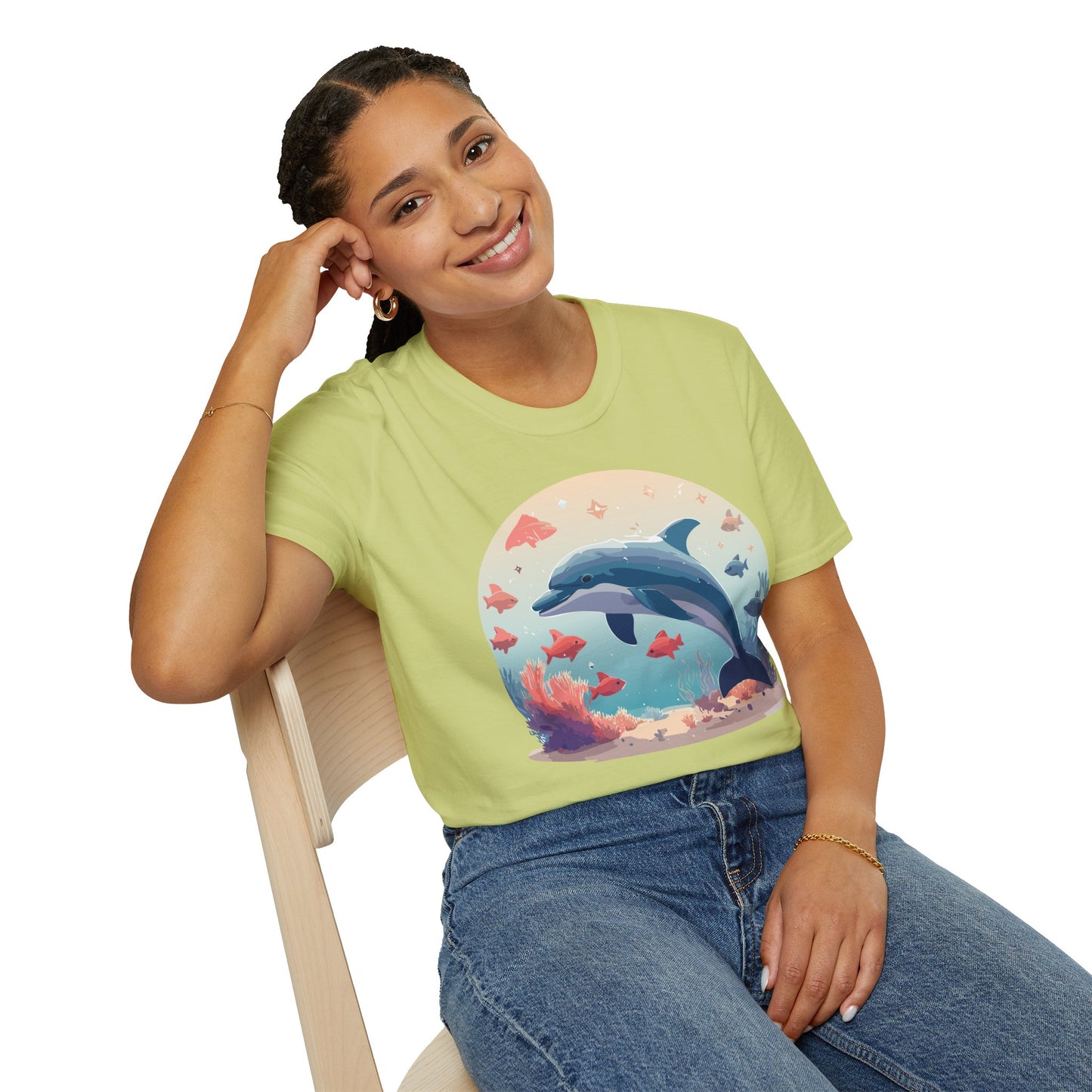 Dolphin Shirts, Shirt with Dolphin, Fish Tee Shirt, Animal Shirt