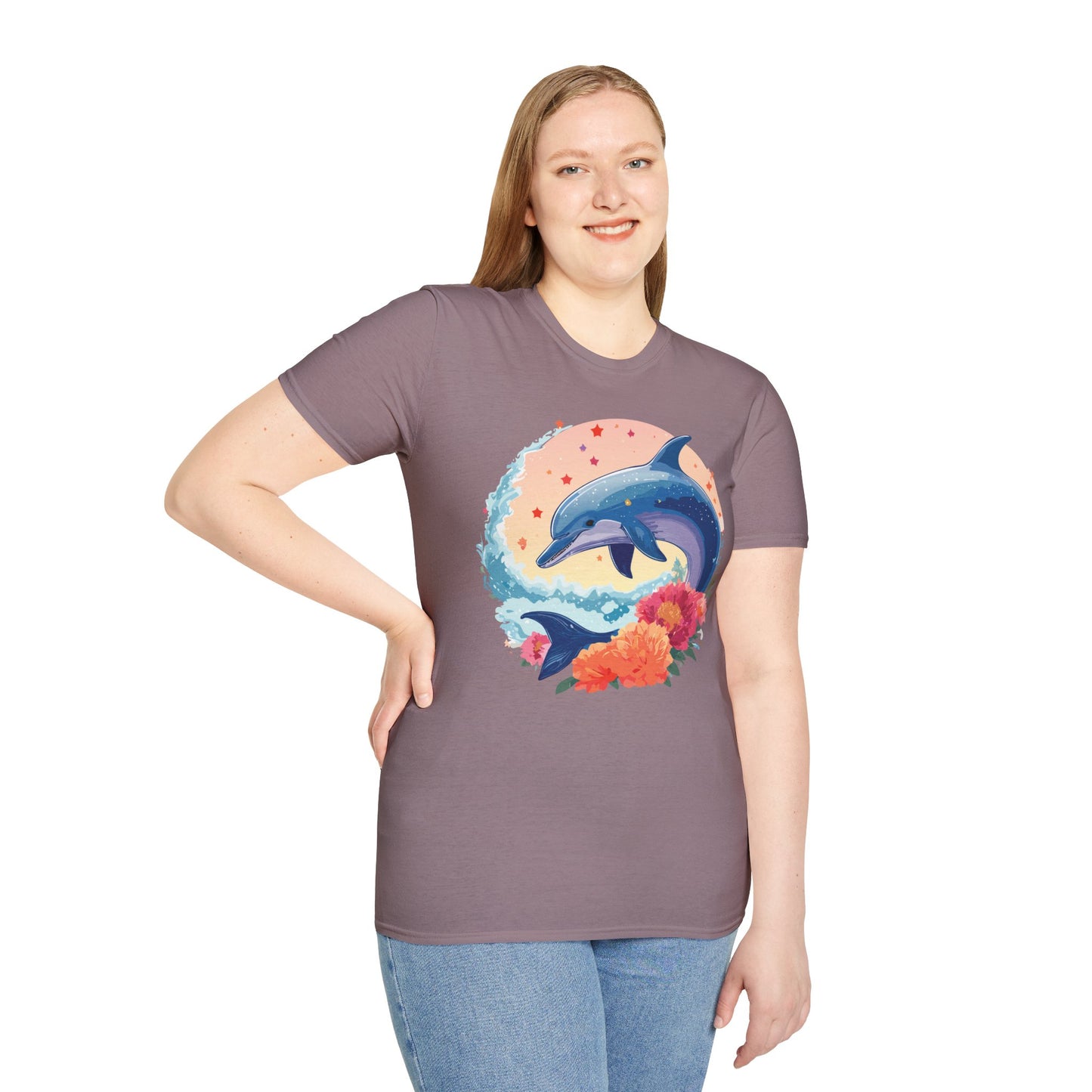 Dolphin Shirts, Shirt with Dolphin, Fish Tee Shirt, Animal Shirt