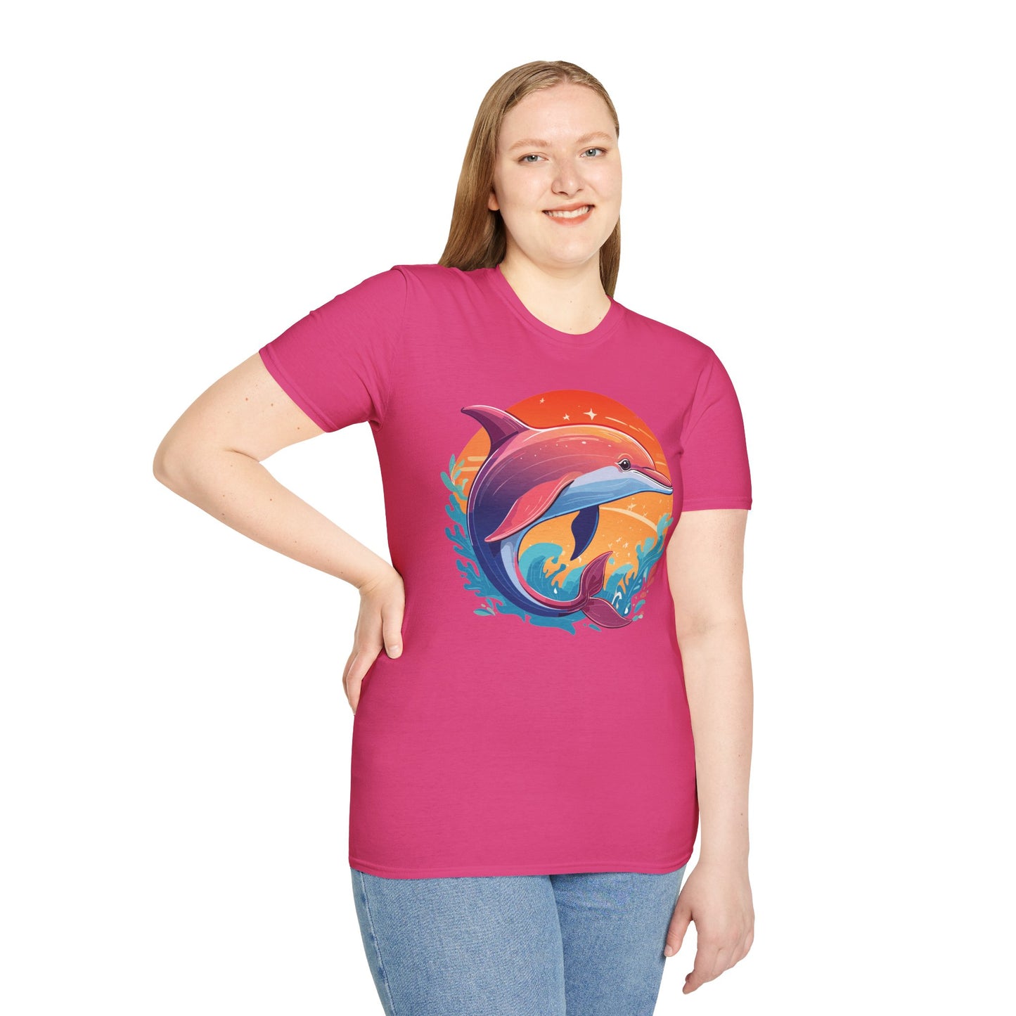 Dolphin Shirts, Shirt with Dolphin, Fish Tee Shirt, Animal Shirt