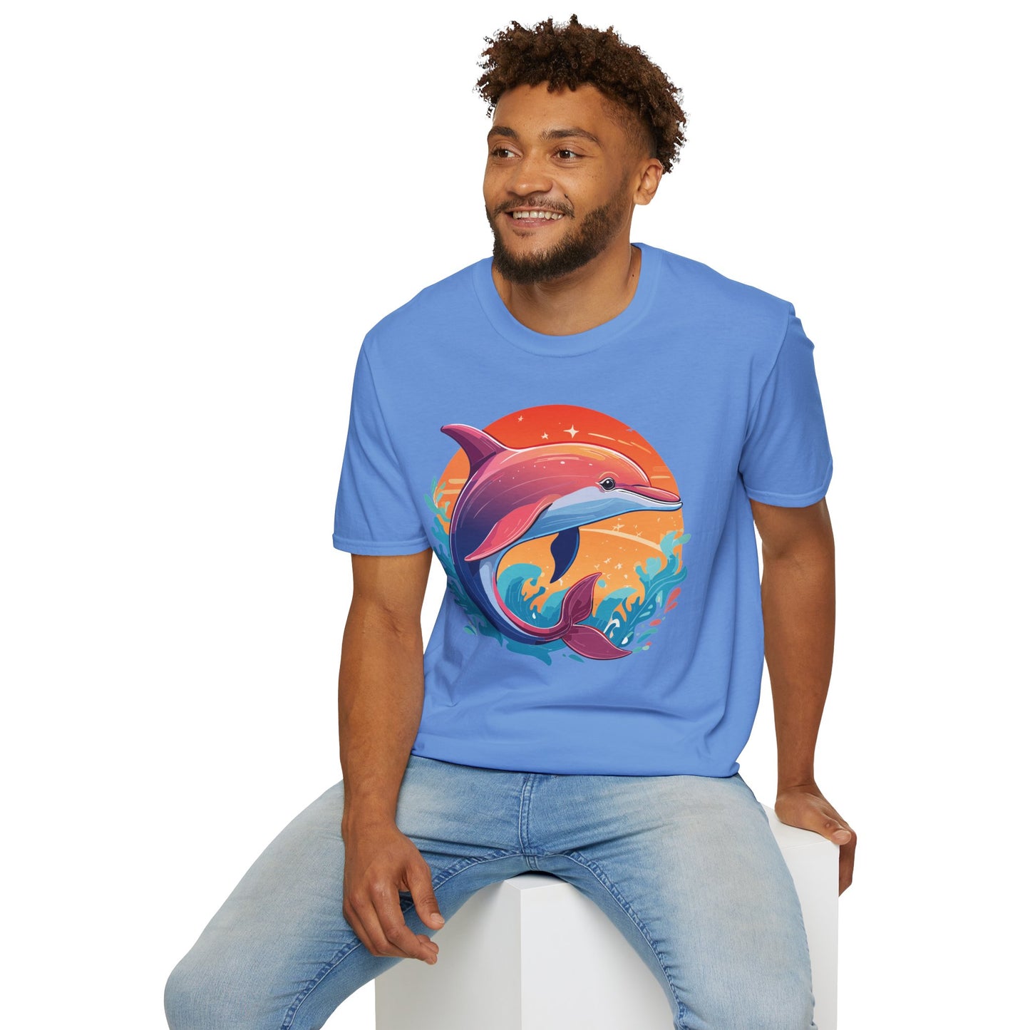 Dolphin Shirts, Shirt with Dolphin, Fish Tee Shirt, Animal Shirt