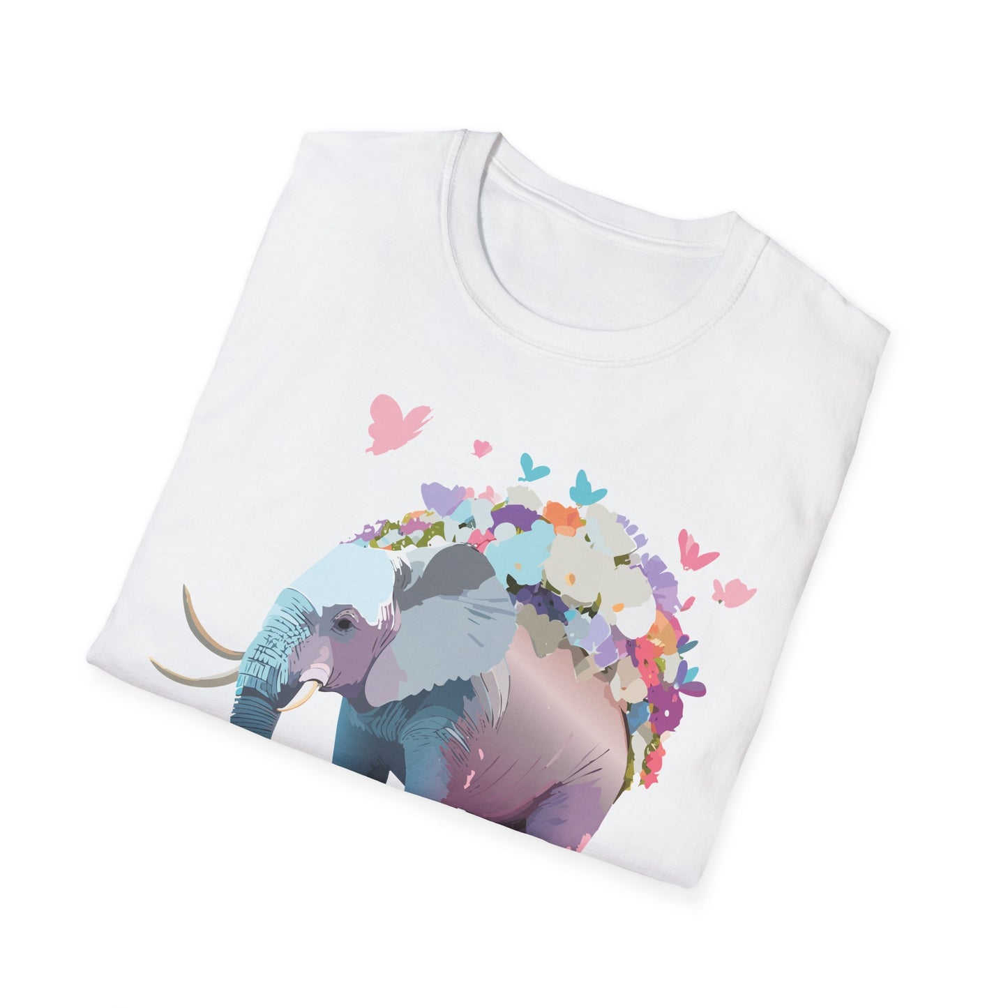 Elephant Shirt, T Shirt with Elephant, Elephant on T Shirt, T Shirt with Animation, Animals Tee Shirt