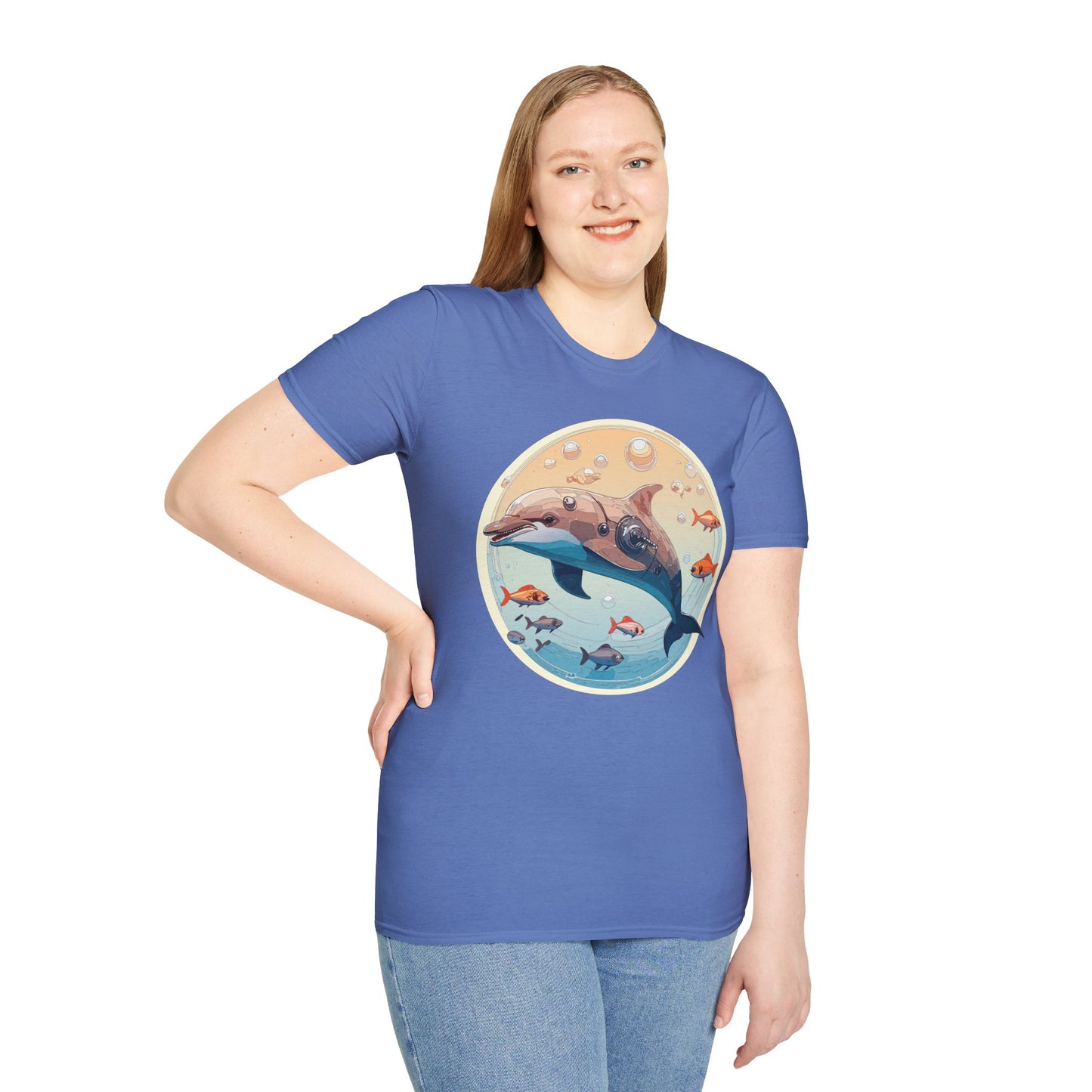 Dolphin Shirts, Shirt with Dolphin, Fish Tee Shirt, Animal Shirt