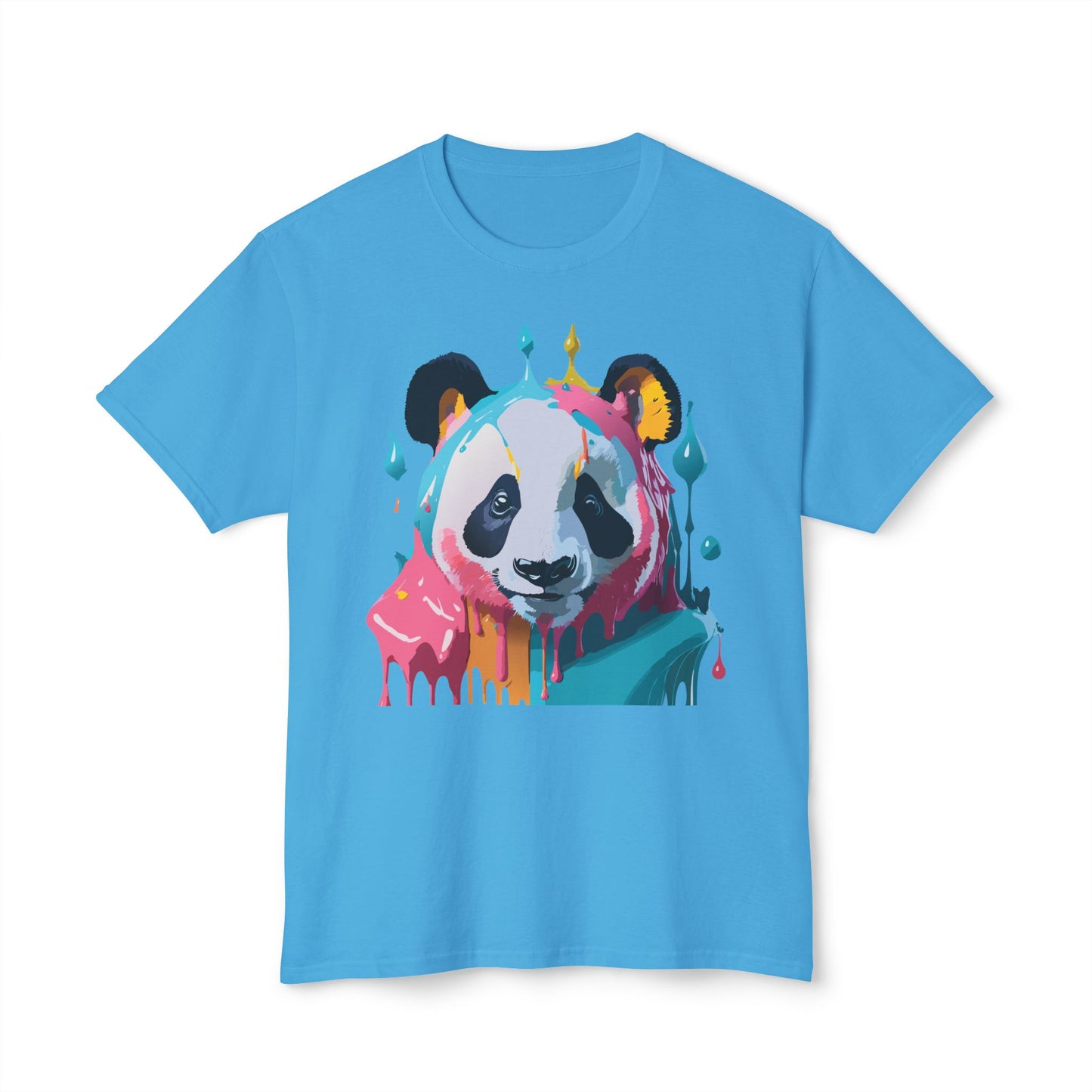 Panda T-Shirt, Vintage Panda Tee, Floral Tees, Panda Art Design Shirt, Tee Shirt with Panda Art 5