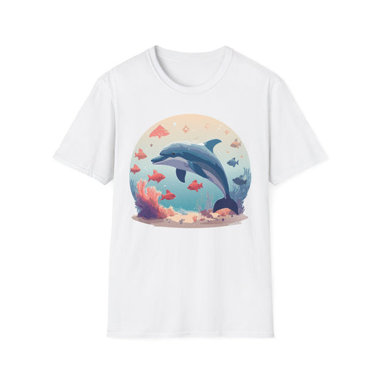 Dolphin Shirts, Shirt with Dolphin, Fish Tee Shirt, Animal Shirt