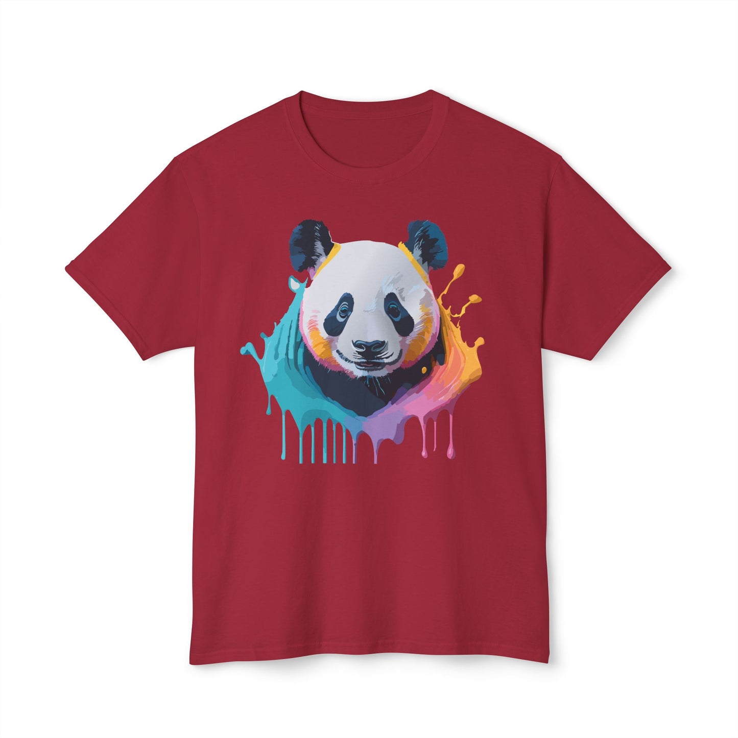 Panda T-Shirt, Vintage Panda Tee, Floral Tees, Panda Art Design Shirt, Tee Shirt with Panda Art 1