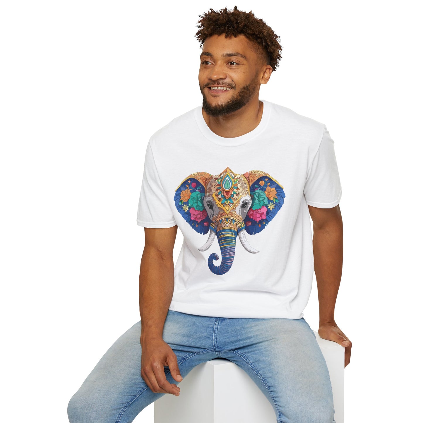 Elephant Shirt, T Shirt with Elephant, Elephant on T Shirt, T Shirt with Animation, Animals Tee Shirt