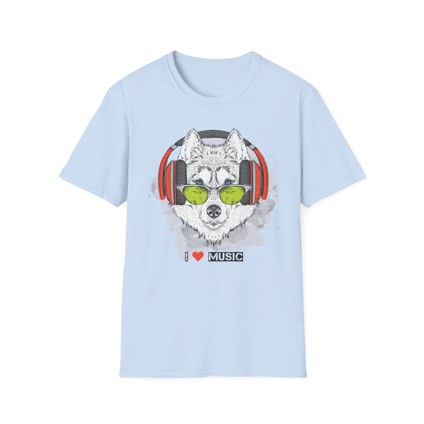 I love Music Animals Shirts, Shirt with Animals, Animals with Headphones Shirt