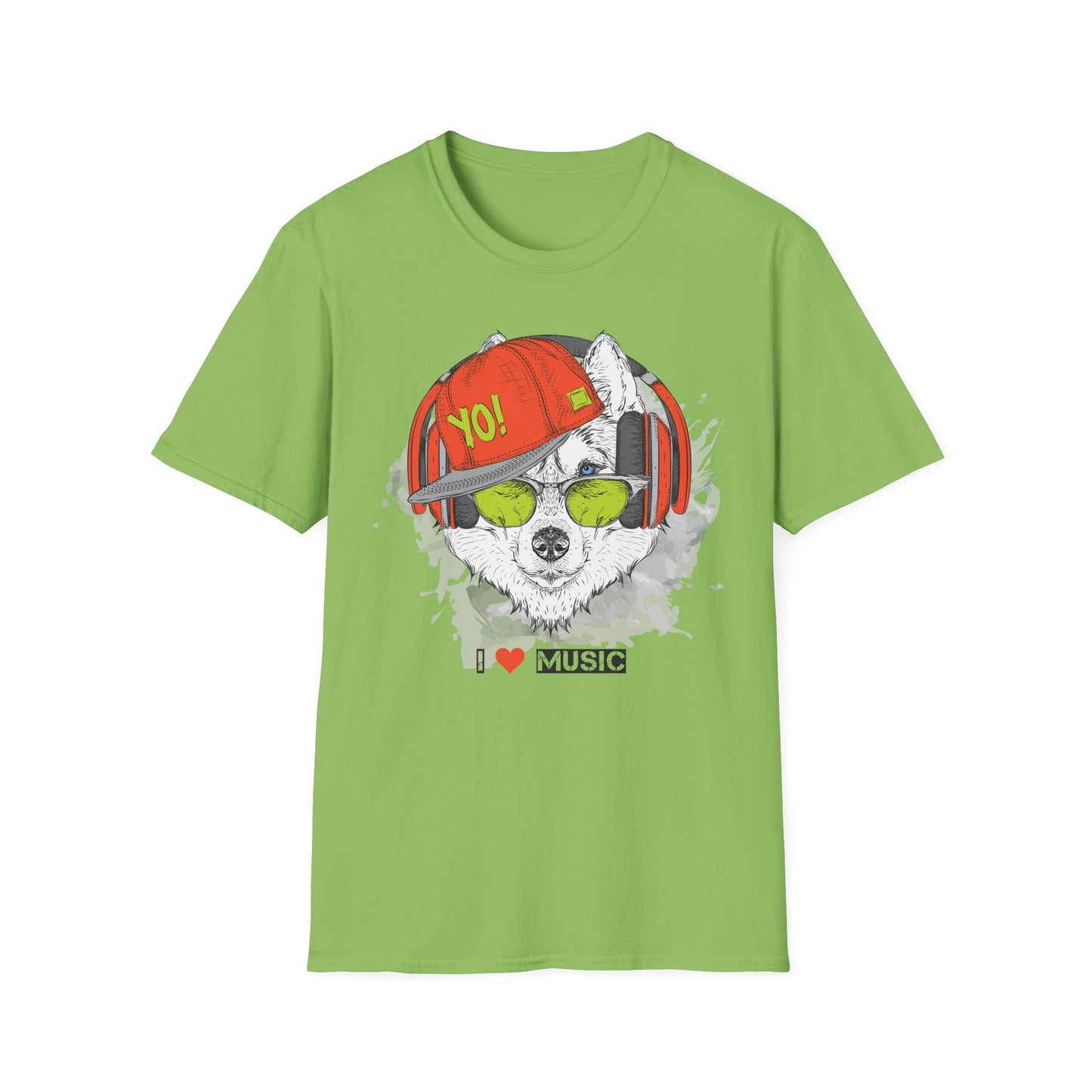 I love Music Animals Shirts, Shirt with Animals, Animals with Headphones Shirt