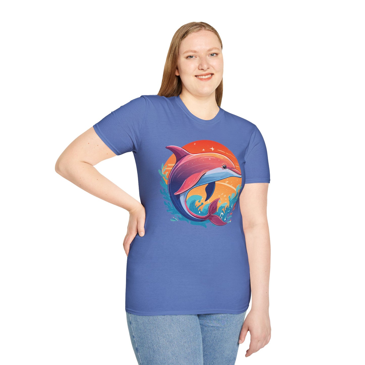 Dolphin Shirts, Shirt with Dolphin, Fish Tee Shirt, Animal Shirt