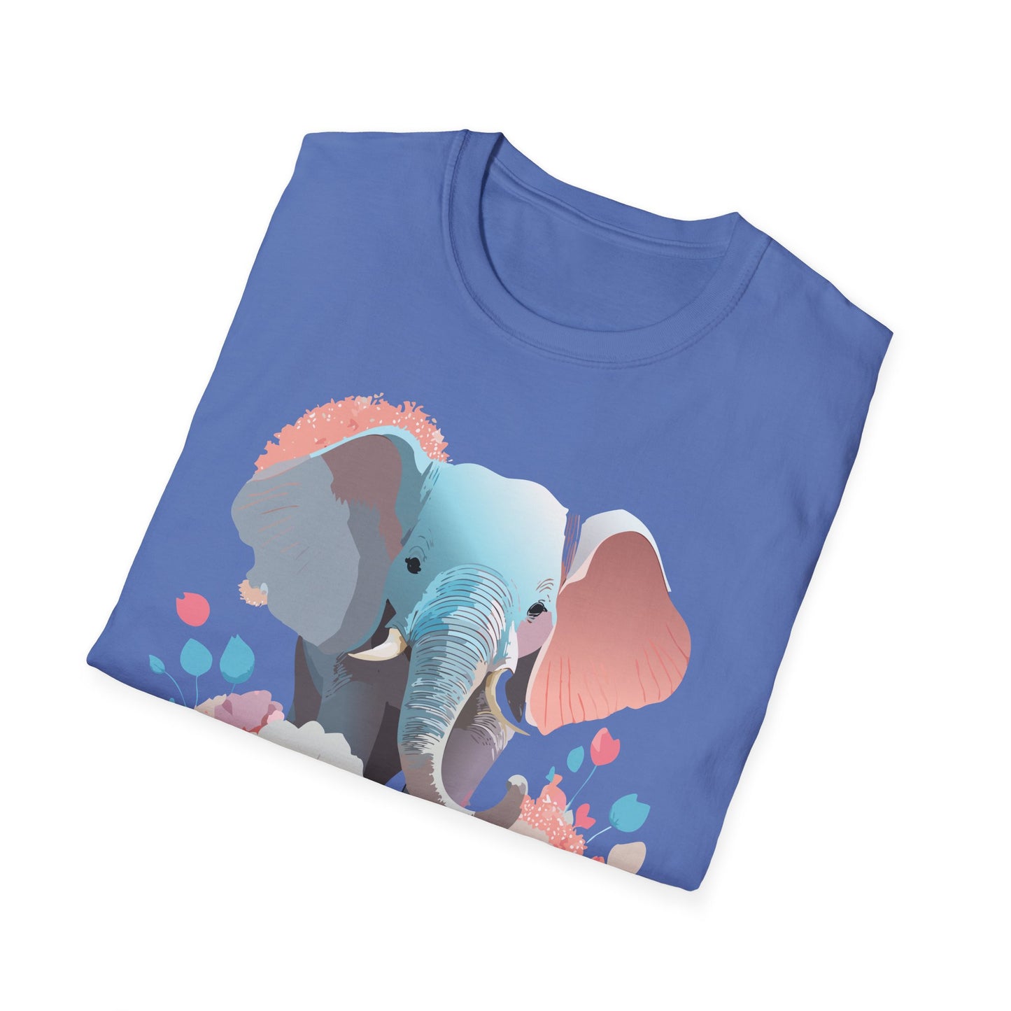 Elephant Shirt, T Shirt with Elephant, Elephant on T Shirt, T Shirt with Animation, Animals Tee Shirt