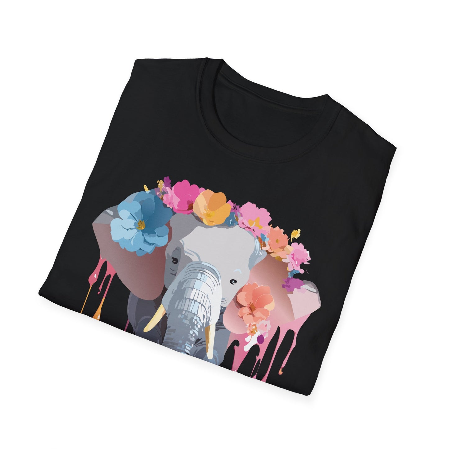 Elephant Shirt, T Shirt with Elephant, Elephant on T Shirt, T Shirt with Animation, Animals Tee Shirt
