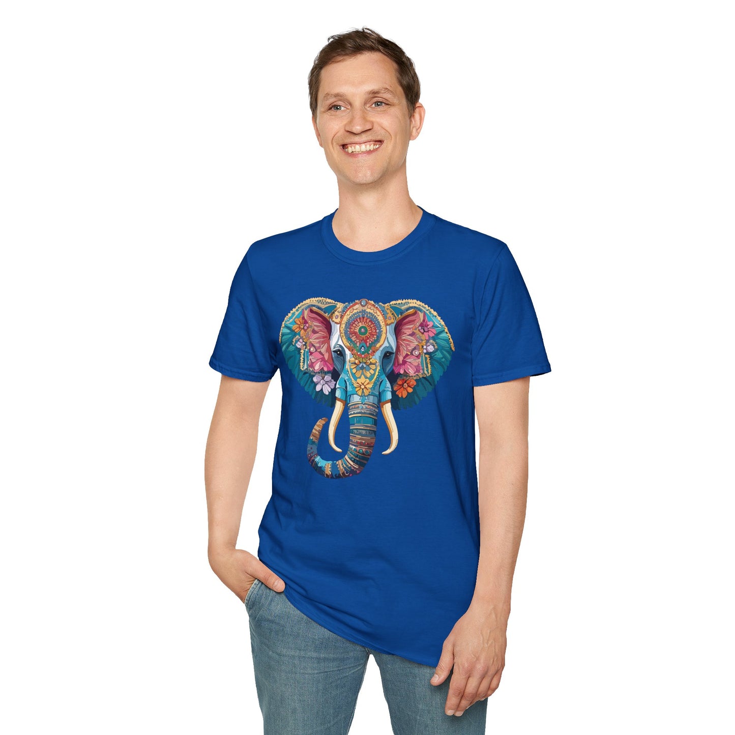 Elephant Shirt, T Shirt with Elephant, Elephant on T Shirt, T Shirt with Animation, Animals Tee Shirt