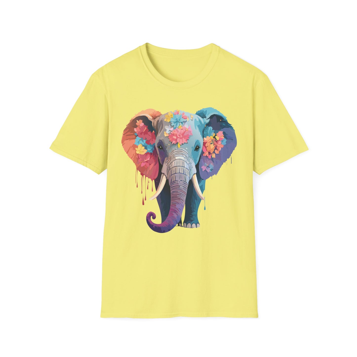 Elephant Shirt, T Shirt with Elephant, Elephant on T Shirt, T Shirt with Animation, Animals Tee Shirt