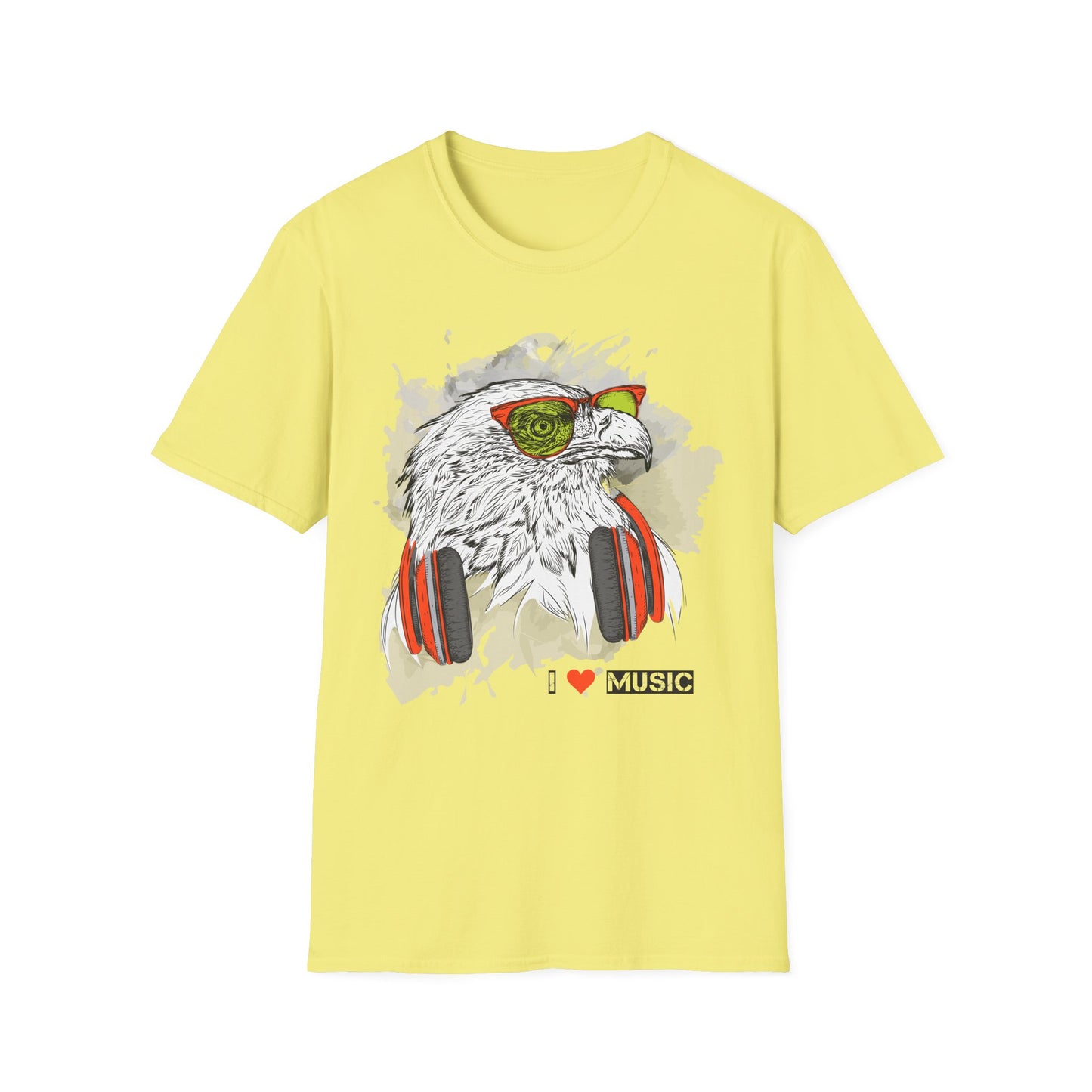 I love Music Animals Shirts, Shirt with Animals, Animals with Headphones Shirt