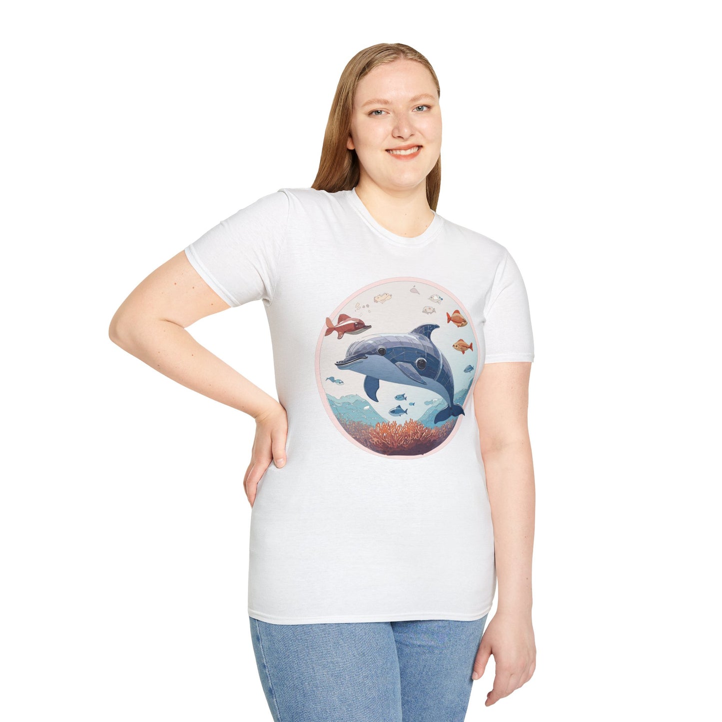Dolphin Shirts, Shirt with Dolphin, Fish Tee Shirt, Animal Shirt