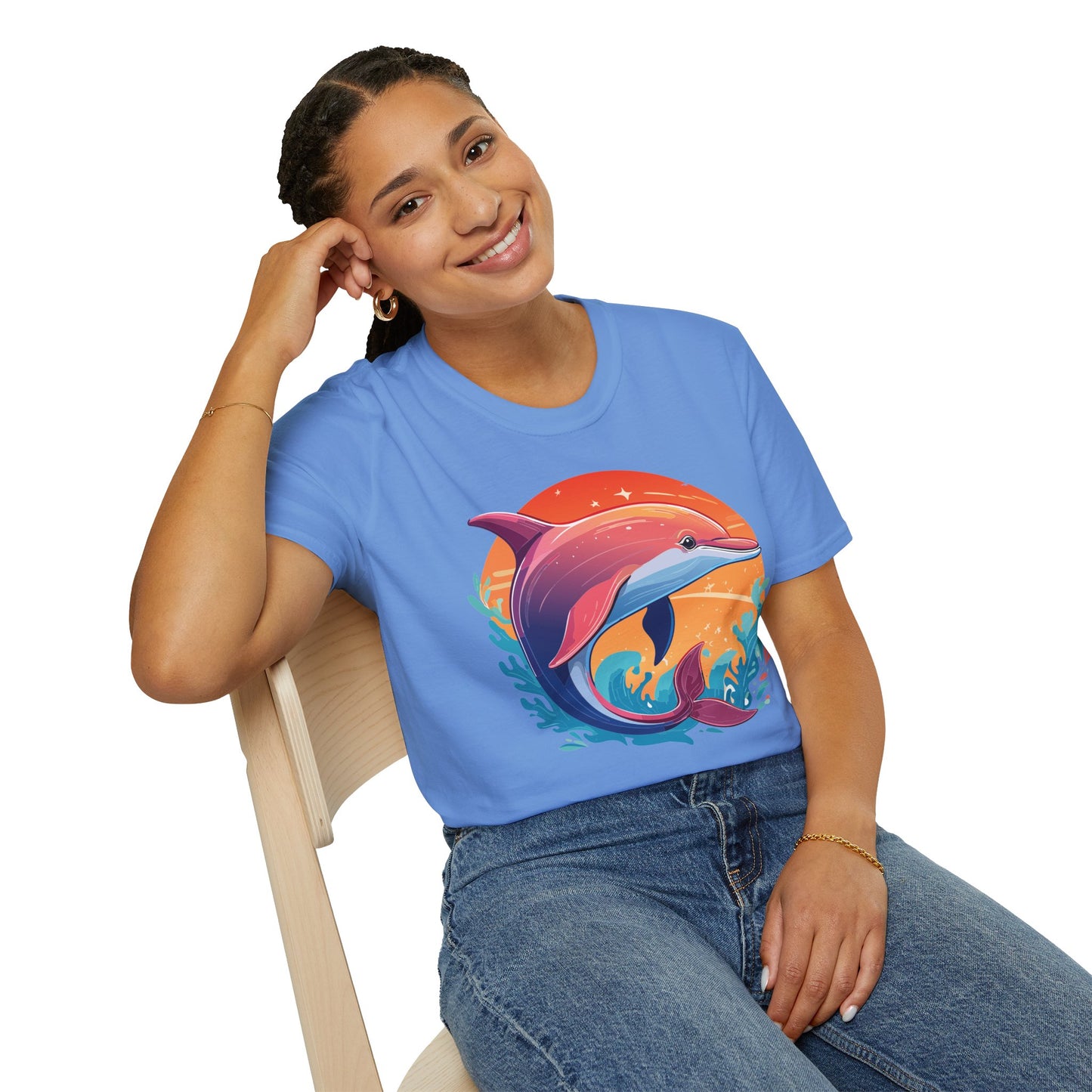 Dolphin Shirts, Shirt with Dolphin, Fish Tee Shirt, Animal Shirt