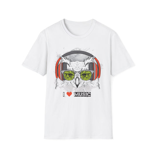 I love Music Animals Shirts, Shirt with Animals, Animals with Headphones Shirt