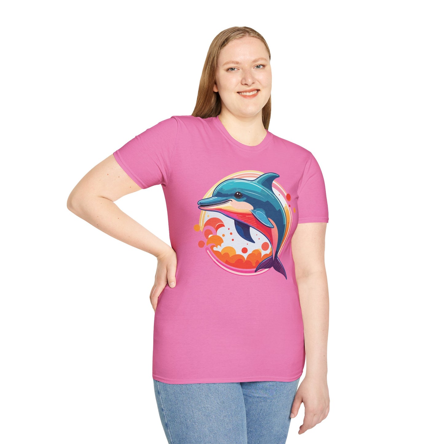 Dolphin Shirts, Shirt with Dolphin, Fish Tee Shirt, Animal Shirt