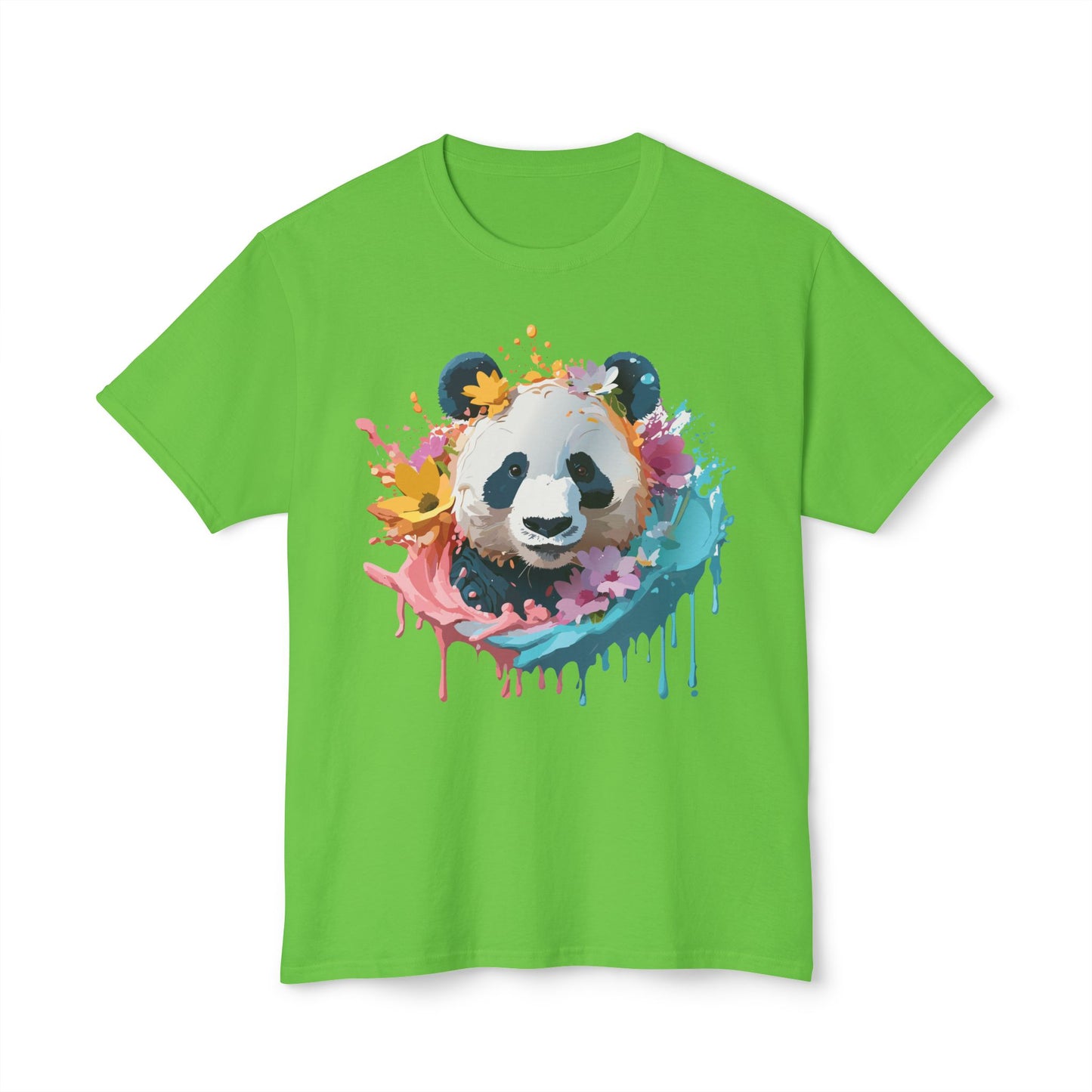 Panda T-Shirt, Vintage Panda Tee, Floral Tees, Panda Art Design Shirt, Tee Shirt with Panda Art 8