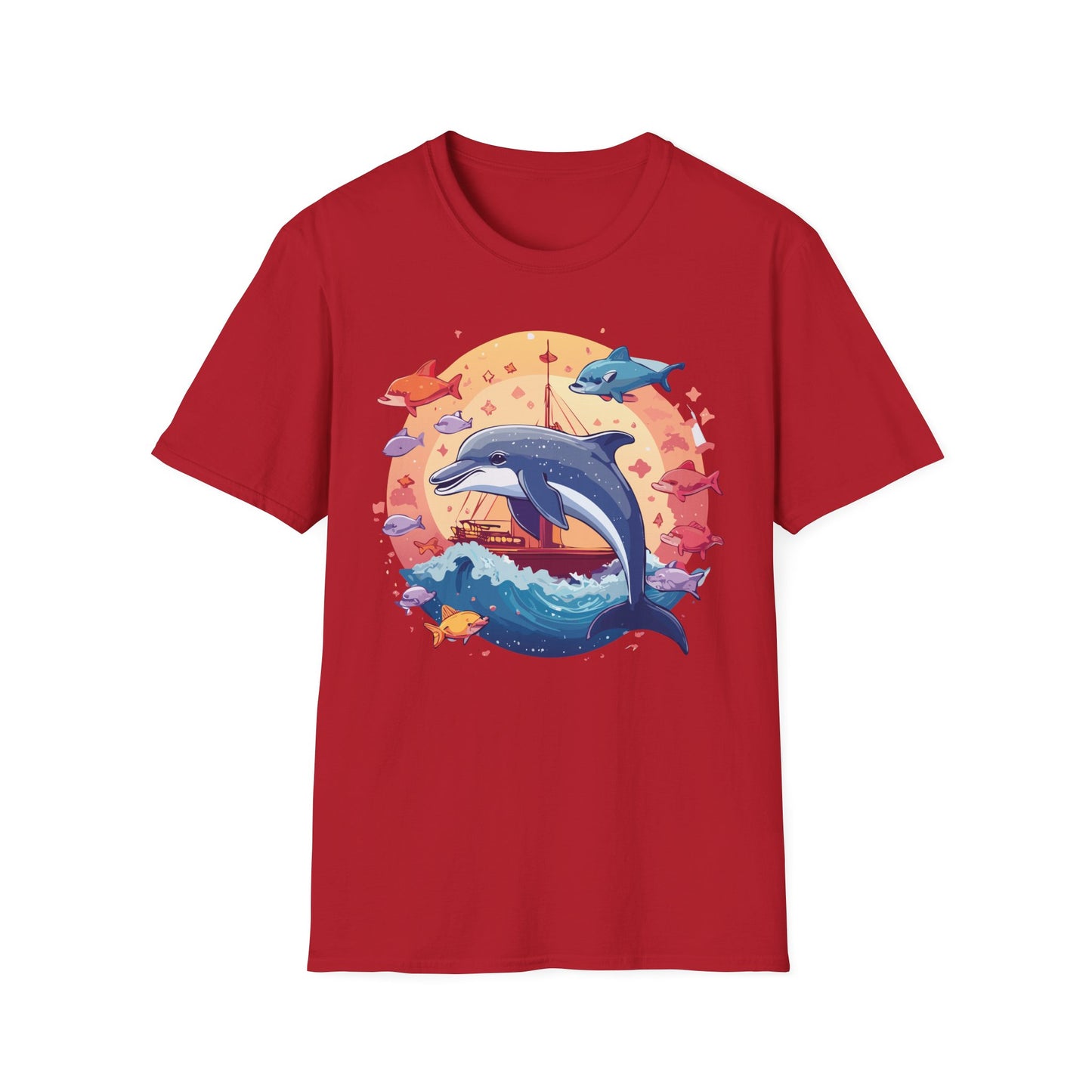 Dolphin Shirts, Shirt with Dolphin, Fish Tee Shirt, Animal Shirt