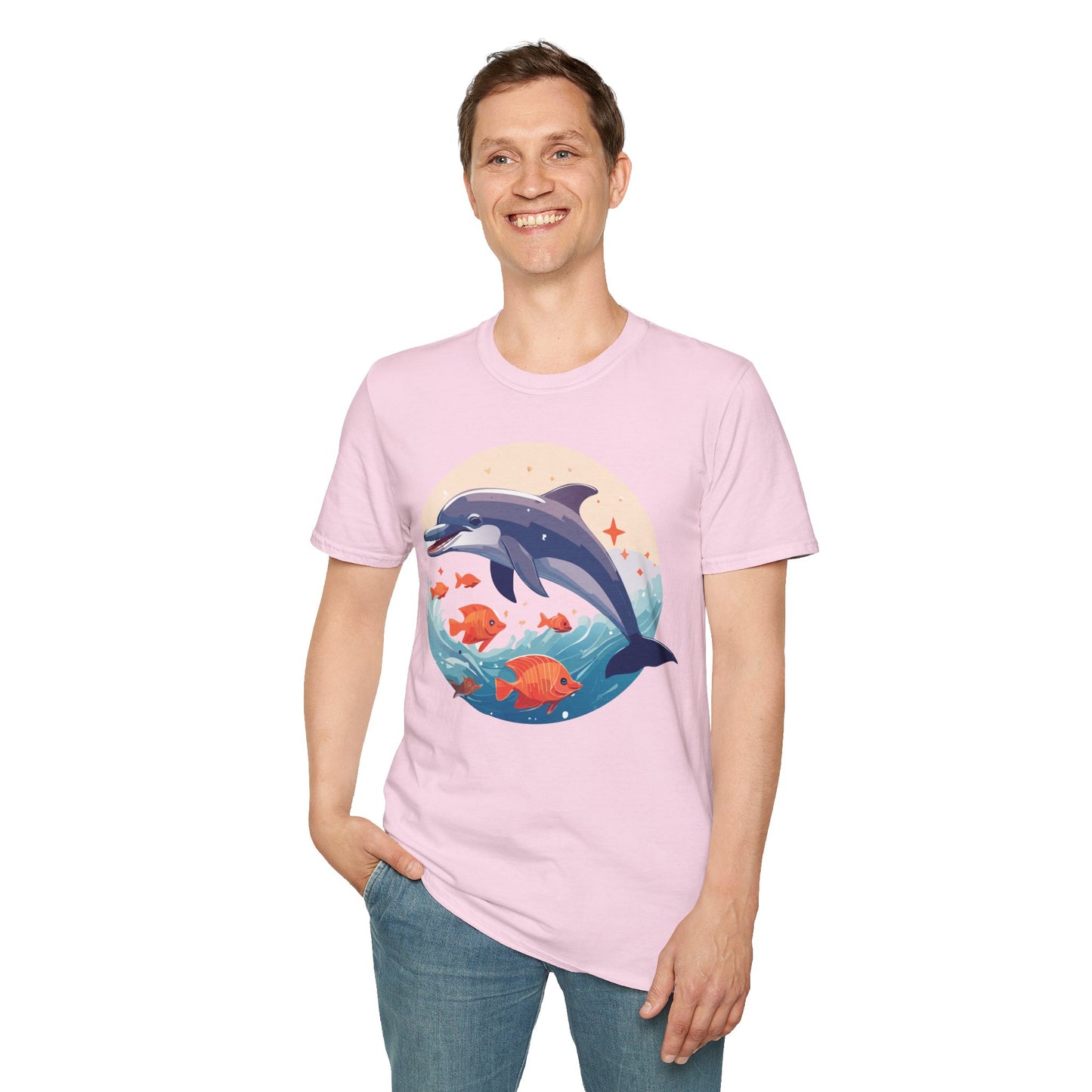 Dolphin Shirts, Shirt with Dolphin, Fish Tee Shirt, Animal Shirt