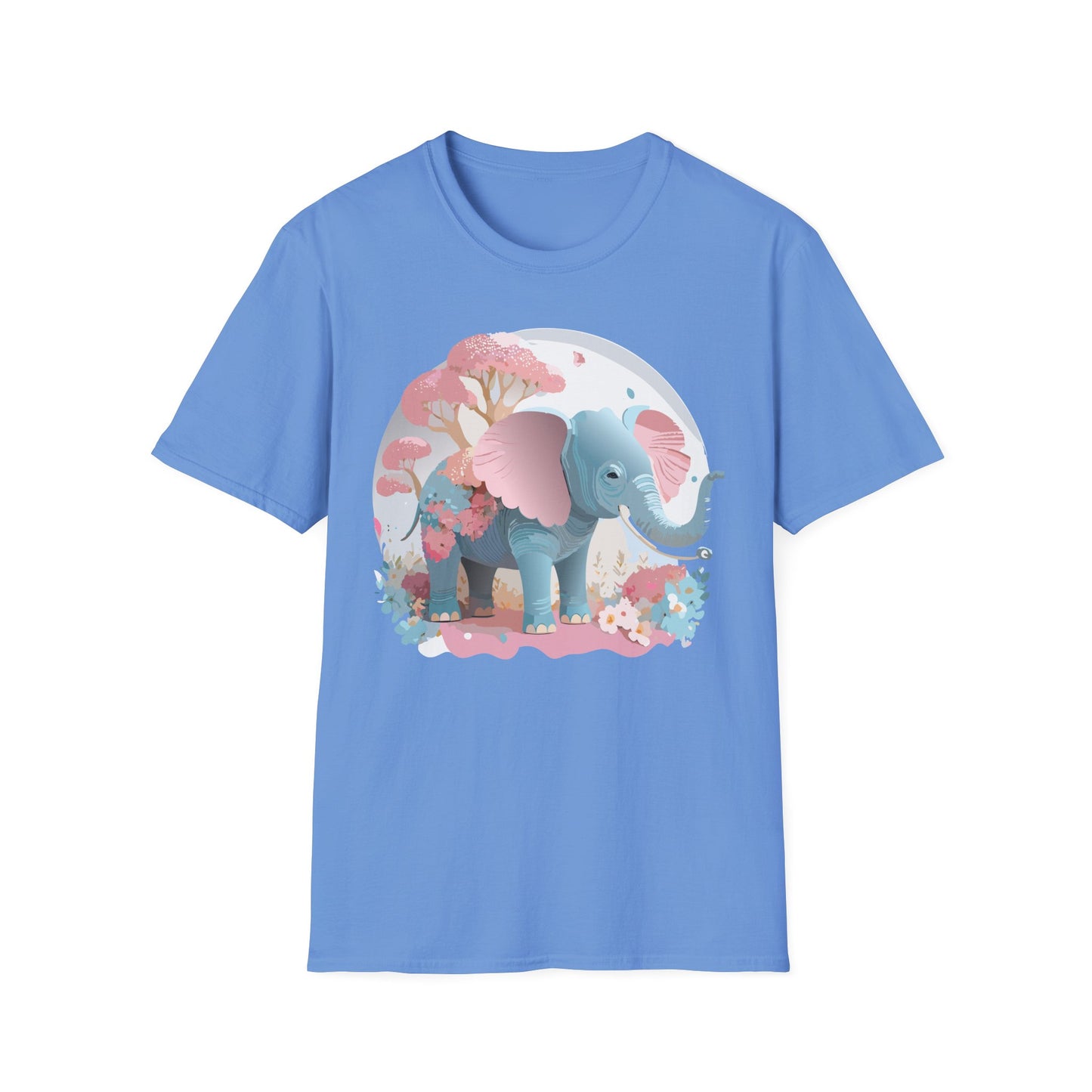 Elephant Shirt, T Shirt with Elephant, Elephant on T Shirt, T Shirt with Animation, Animals Tee Shirt