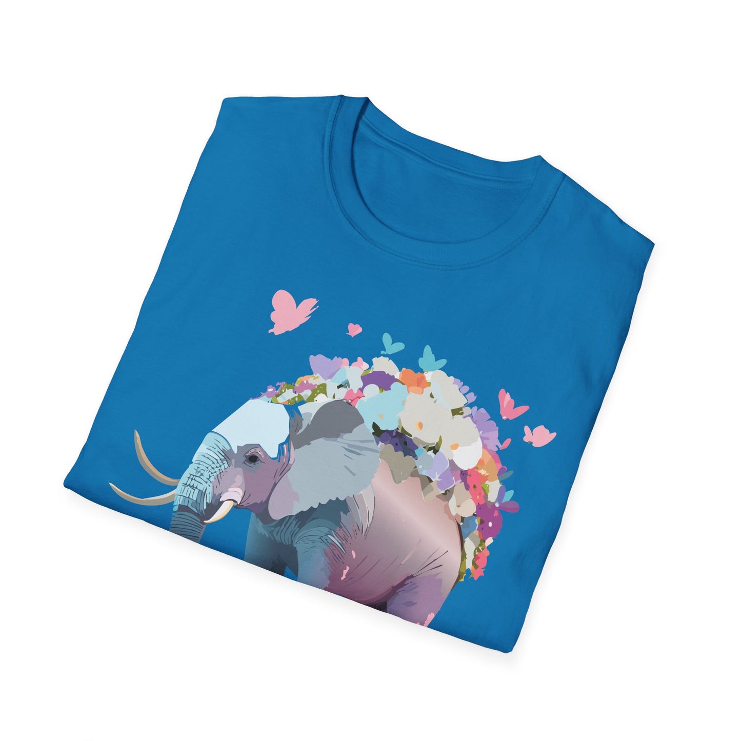 Elephant Shirt, T Shirt with Elephant, Elephant on T Shirt, T Shirt with Animation, Animals Tee Shirt
