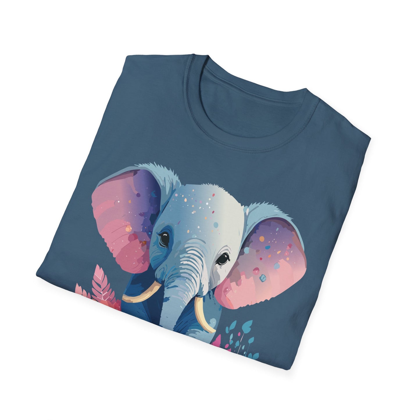 Elephant Shirt, T Shirt with Elephant, Elephant on T Shirt, T Shirt with Animation, Animals Tee Shirt