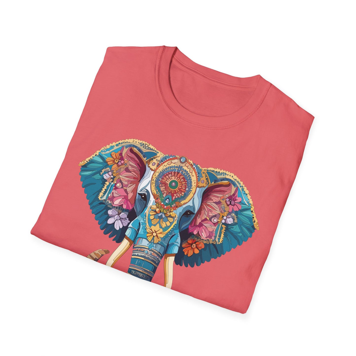 Elephant Shirt, T Shirt with Elephant, Elephant on T Shirt, T Shirt with Animation, Animals Tee Shirt