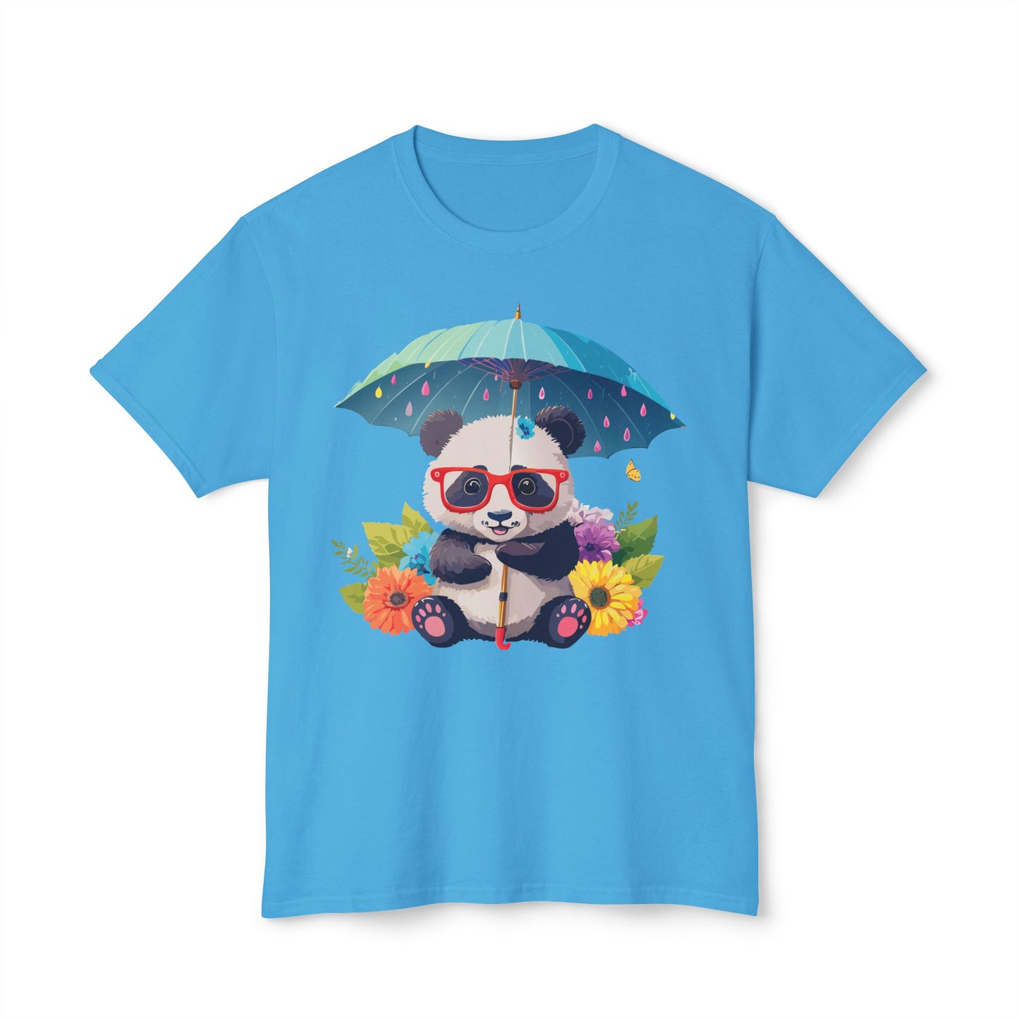 Panda T-Shirt, Vintage Panda Tee, Floral Tees, Panda Art Design Shirt, Tee Shirt with Panda Art 10