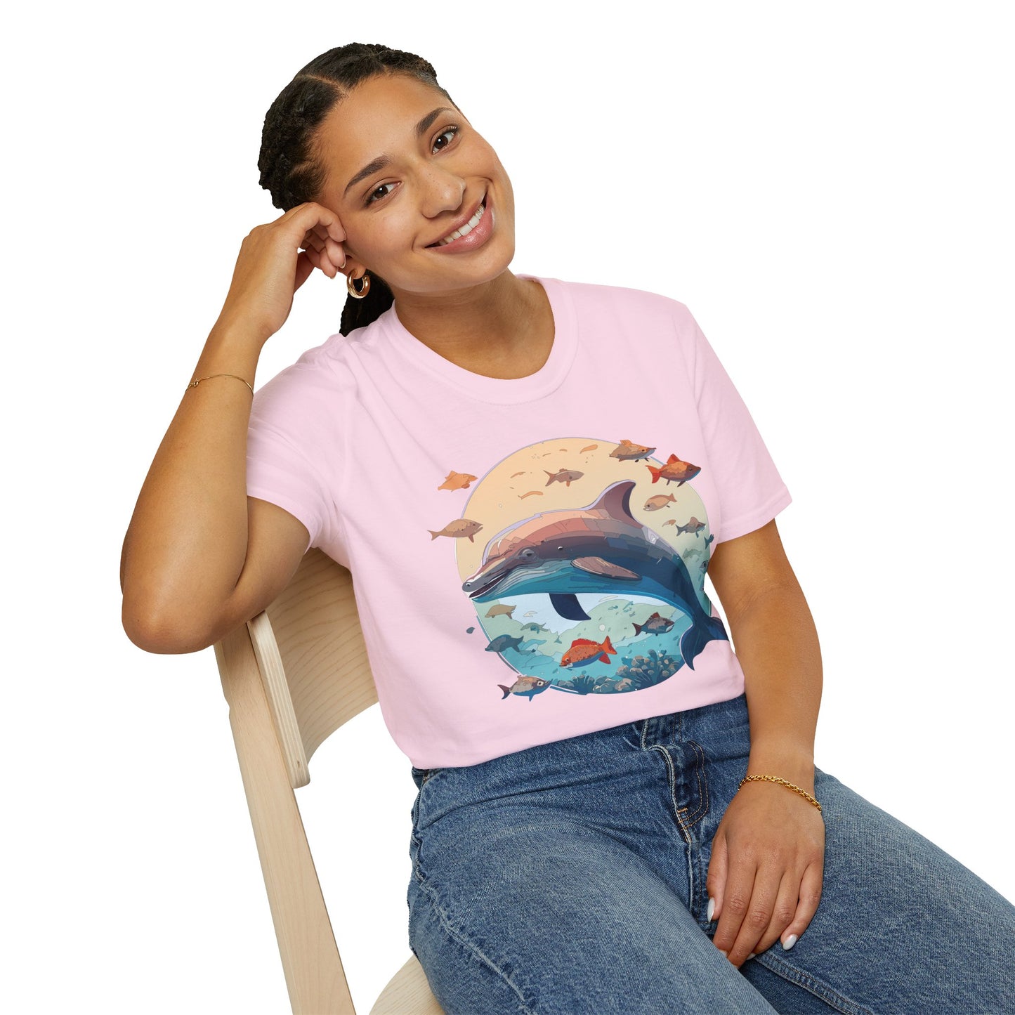 Dolphin Shirts, Shirt with Dolphin, Fish Tee Shirt, Animal Shirt