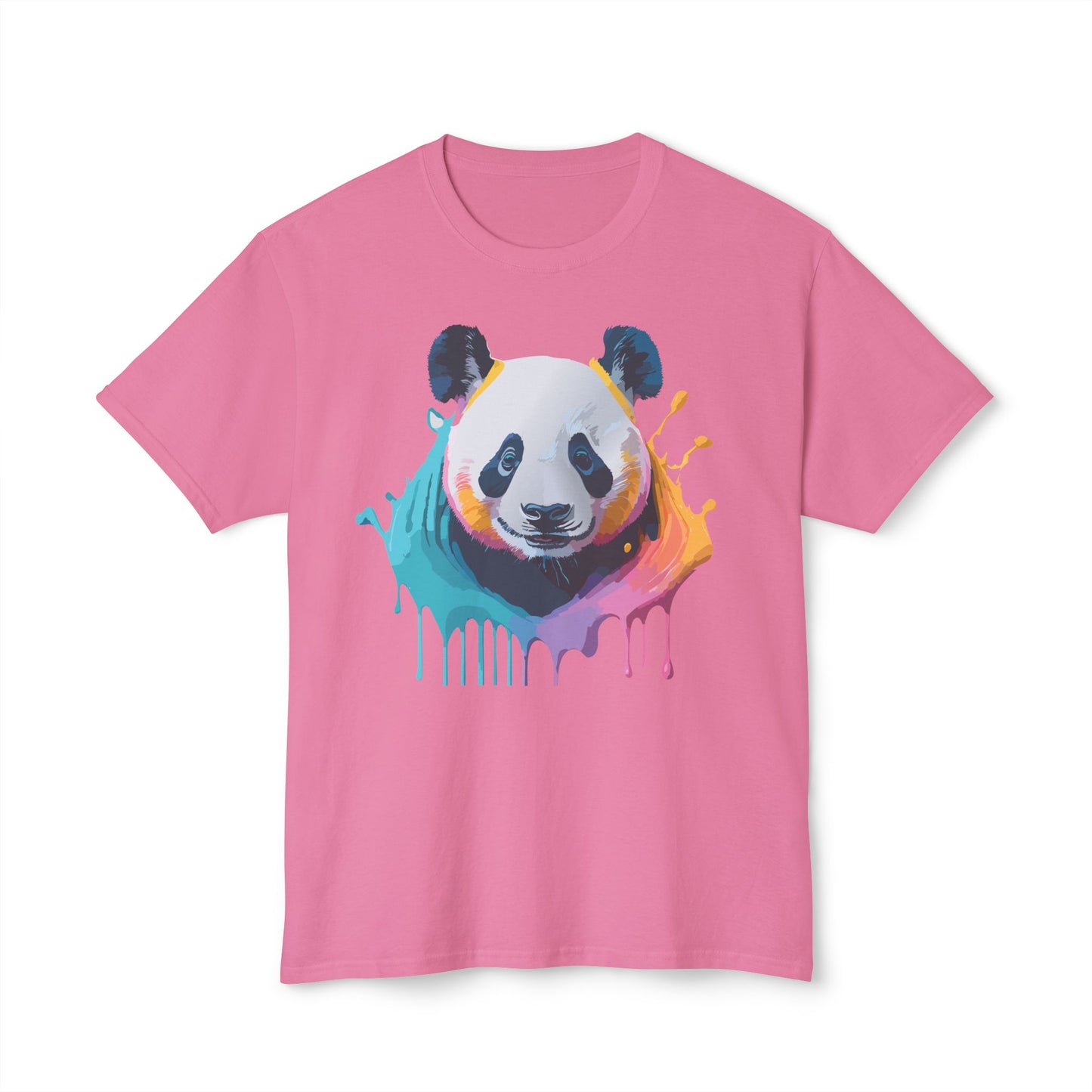 Panda T-Shirt, Vintage Panda Tee, Floral Tees, Panda Art Design Shirt, Tee Shirt with Panda Art 1