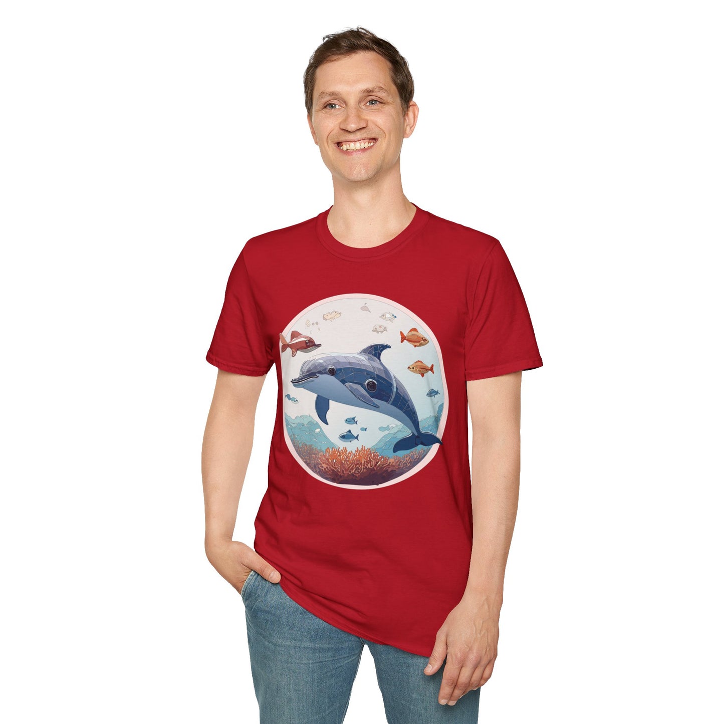 Dolphin Shirts, Shirt with Dolphin, Fish Tee Shirt, Animal Shirt