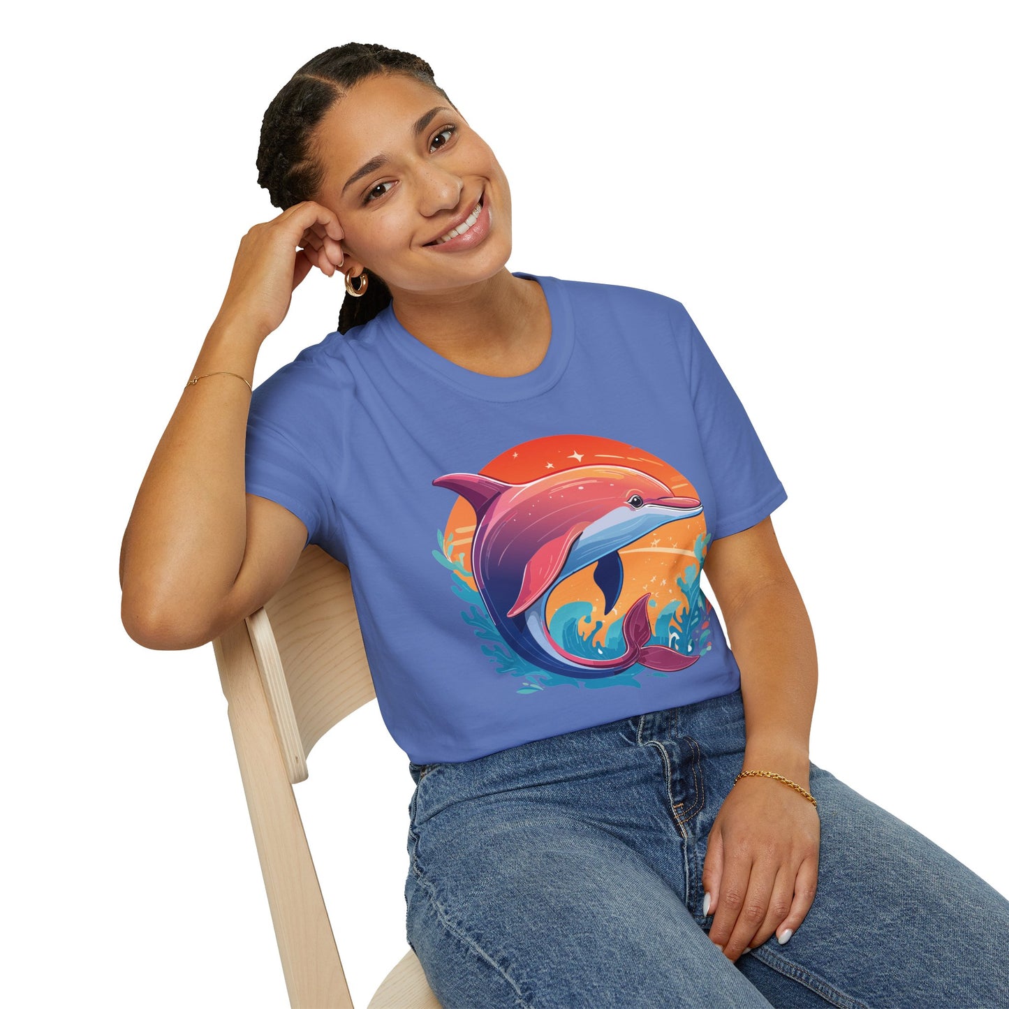 Dolphin Shirts, Shirt with Dolphin, Fish Tee Shirt, Animal Shirt