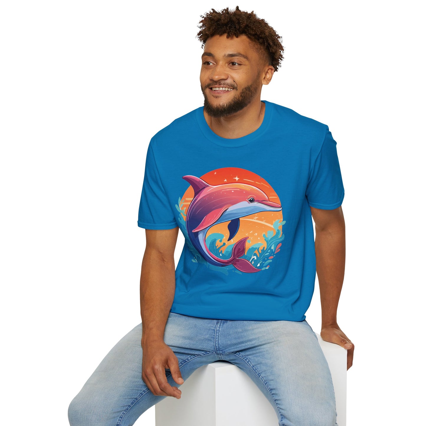 Dolphin Shirts, Shirt with Dolphin, Fish Tee Shirt, Animal Shirt
